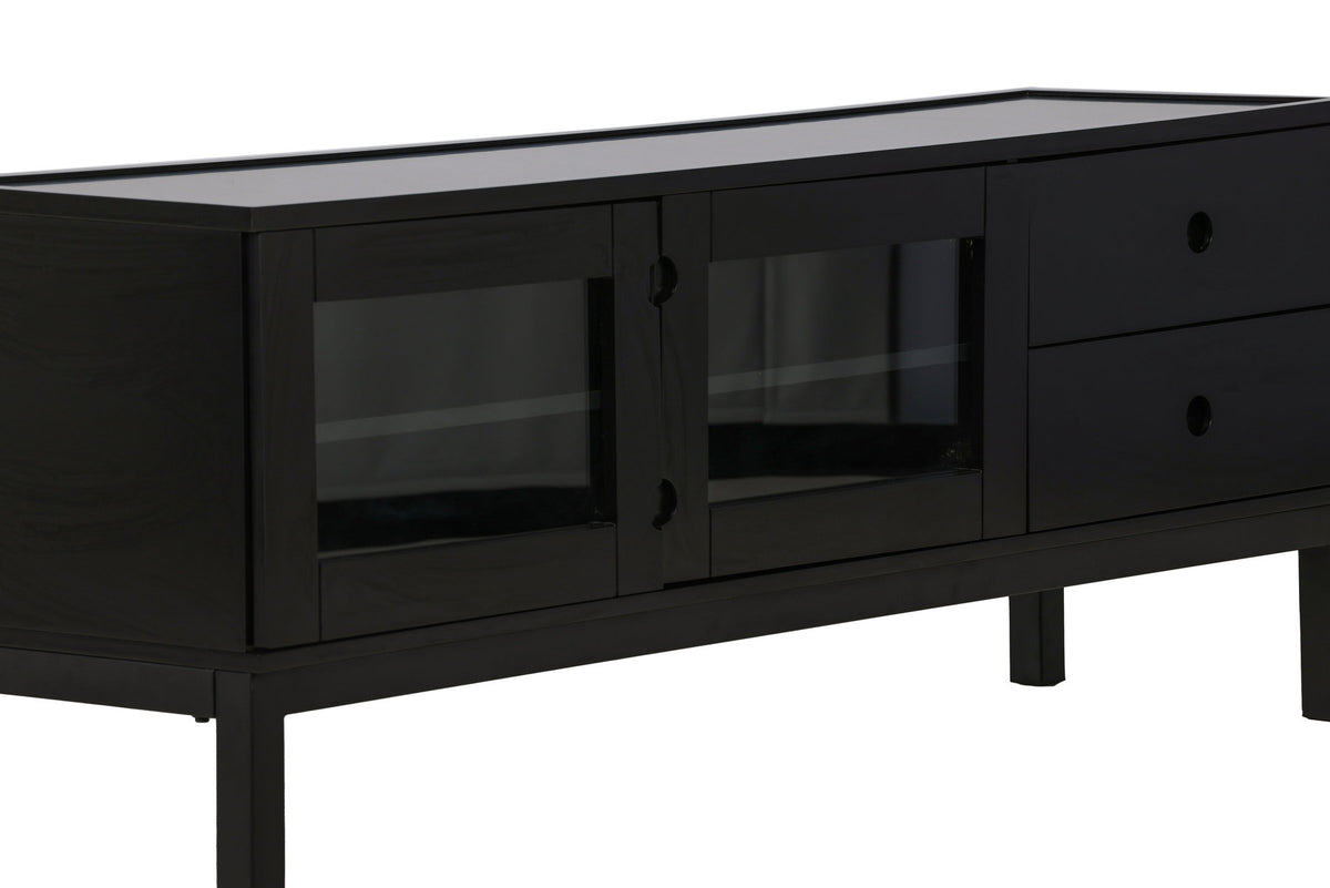 Alcoa Kabinett in Schwarz präsentiert im Onlineshop von KAQTU Design AG. Regal Zubehör ist von Venture Home