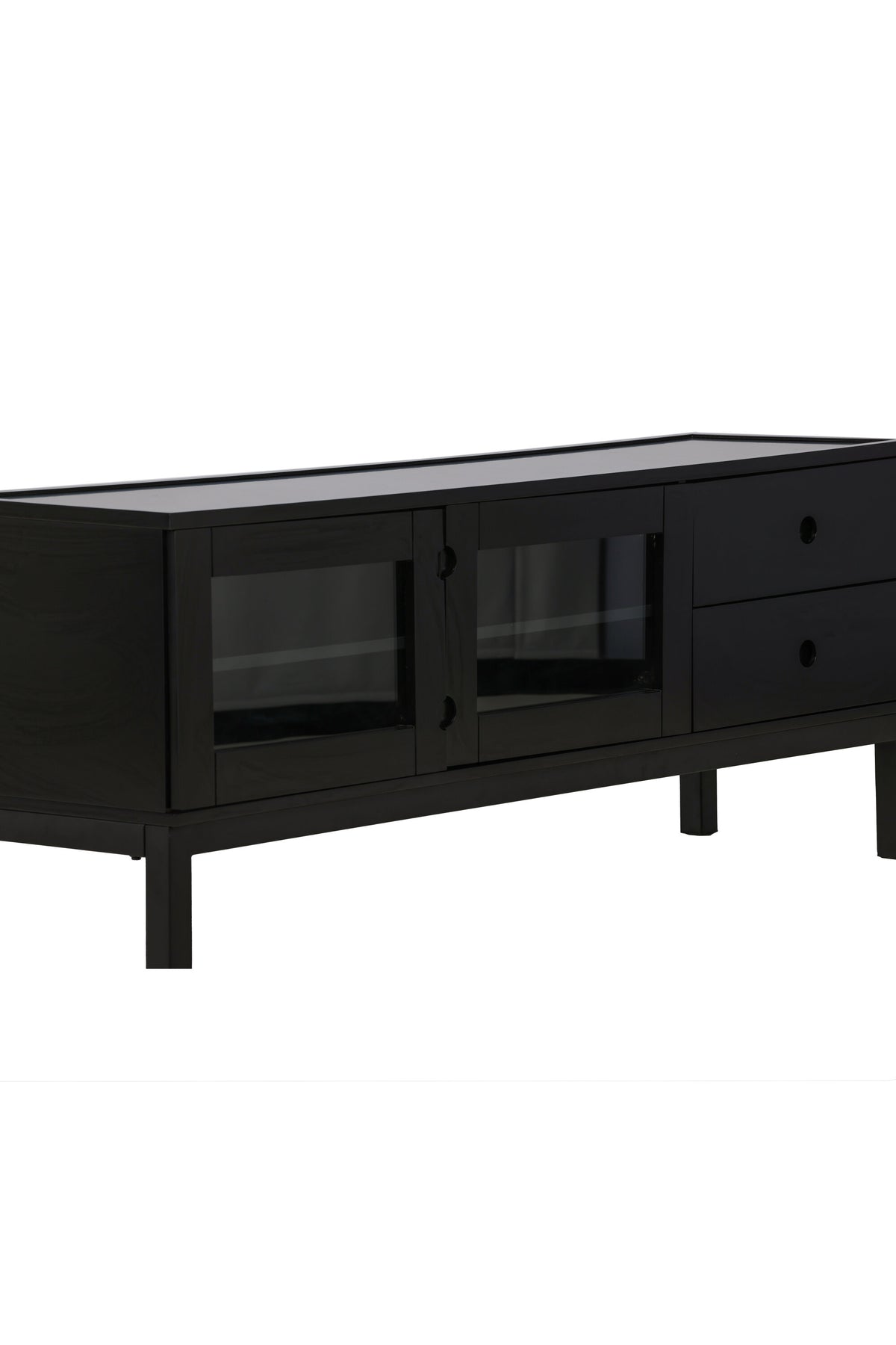 Alcoa Kabinett in Schwarz präsentiert im Onlineshop von KAQTU Design AG. Regal Zubehör ist von Venture Home