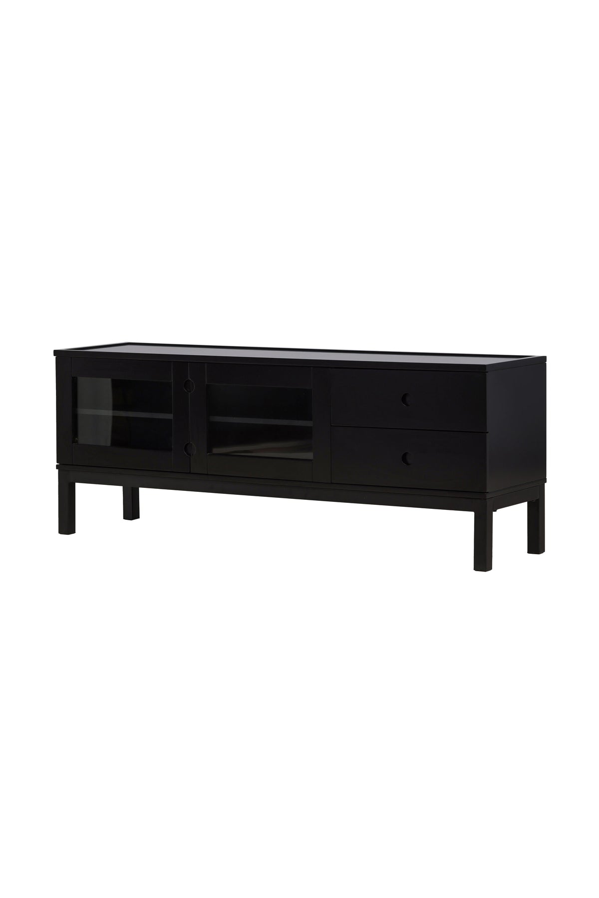 Alcoa Kabinett in Schwarz präsentiert im Onlineshop von KAQTU Design AG. Regal Zubehör ist von Venture Home