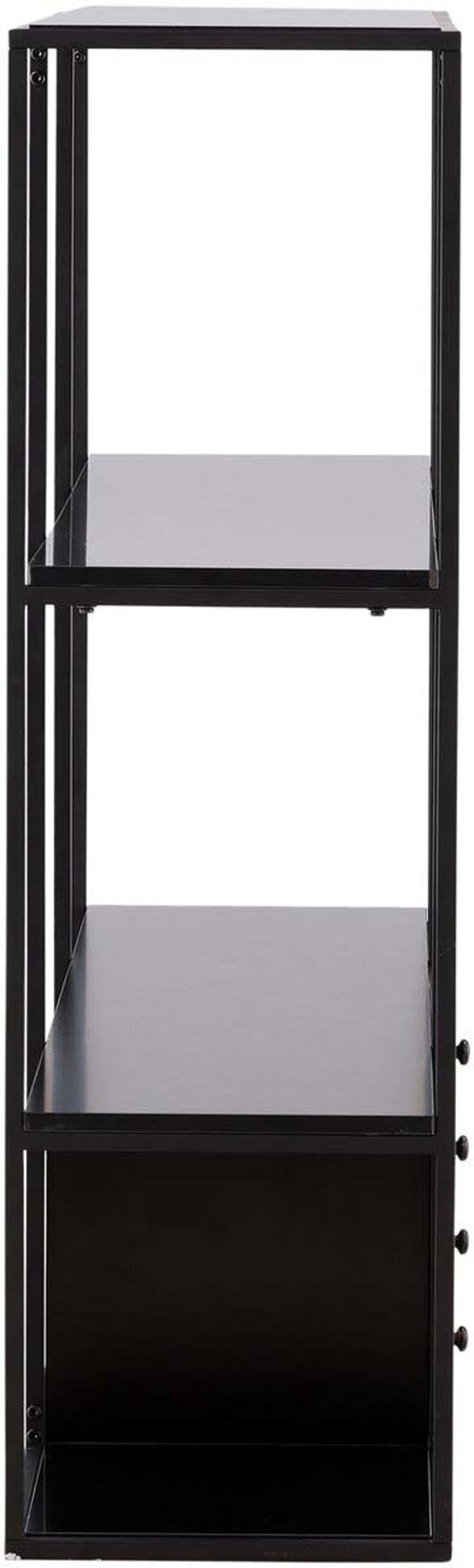 Stylischer Amaraillo Schrank von Venture Home mit skandinavischem Design. Robuste MDF-Oberfläche und Stahlrahmen bieten praktische Aufbewahrungslösungen.