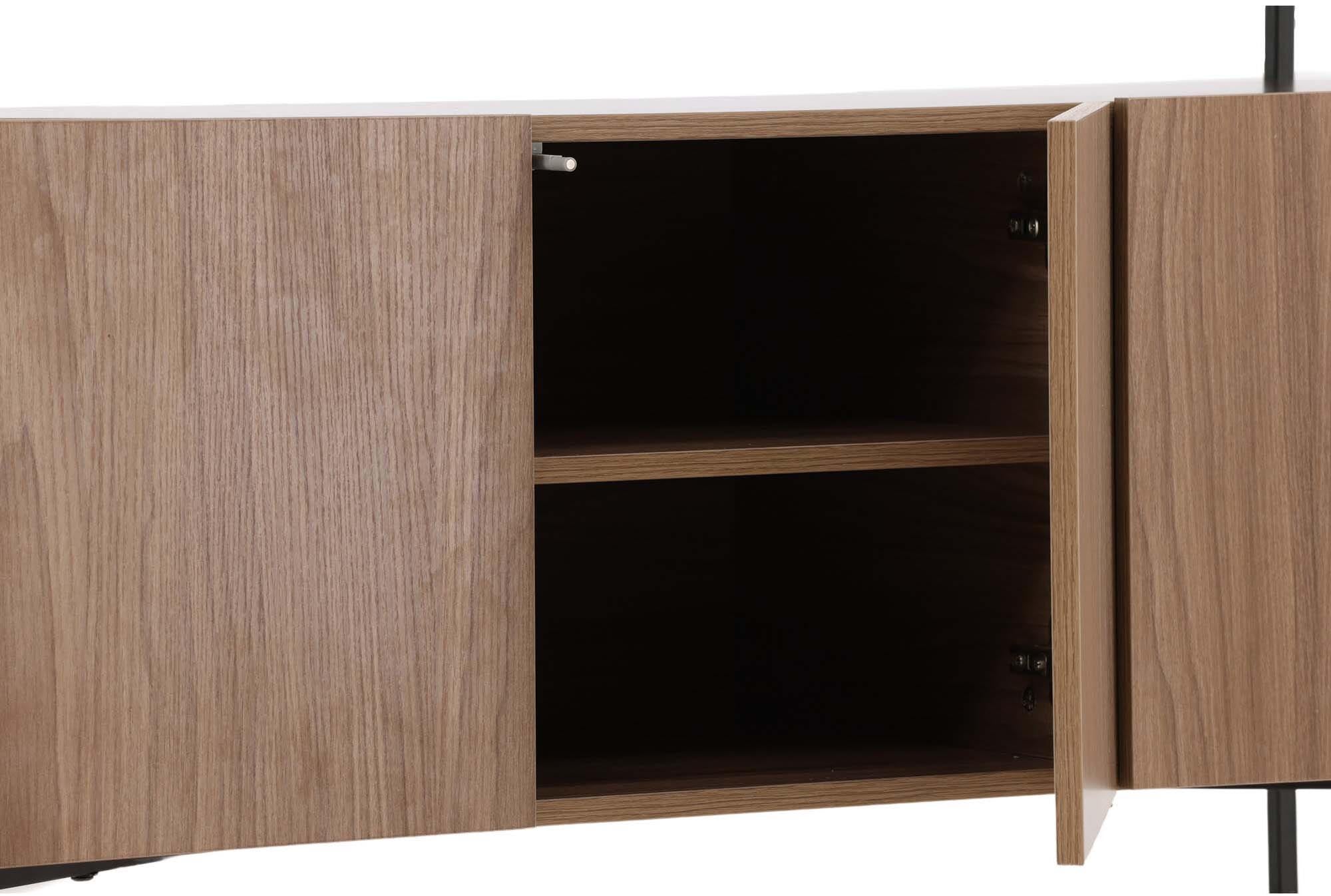 Entdecken Sie den Kingsport Kabinett von Venture Home – ein elegantes Möbelstück, das Stil und praktische Aufbewahrung vereint.