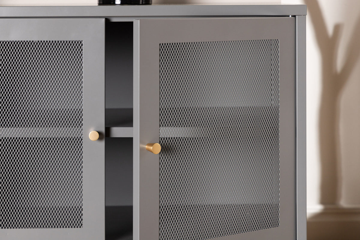 Malla Kabinett in Hellgrau präsentiert im Onlineshop von KAQTU Design AG. Cabinet ist von Venture Home