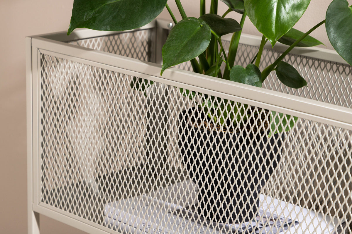 Netz Blumenregal in Beige präsentiert im Onlineshop von KAQTU Design AG. Standregal ist von Venture Home