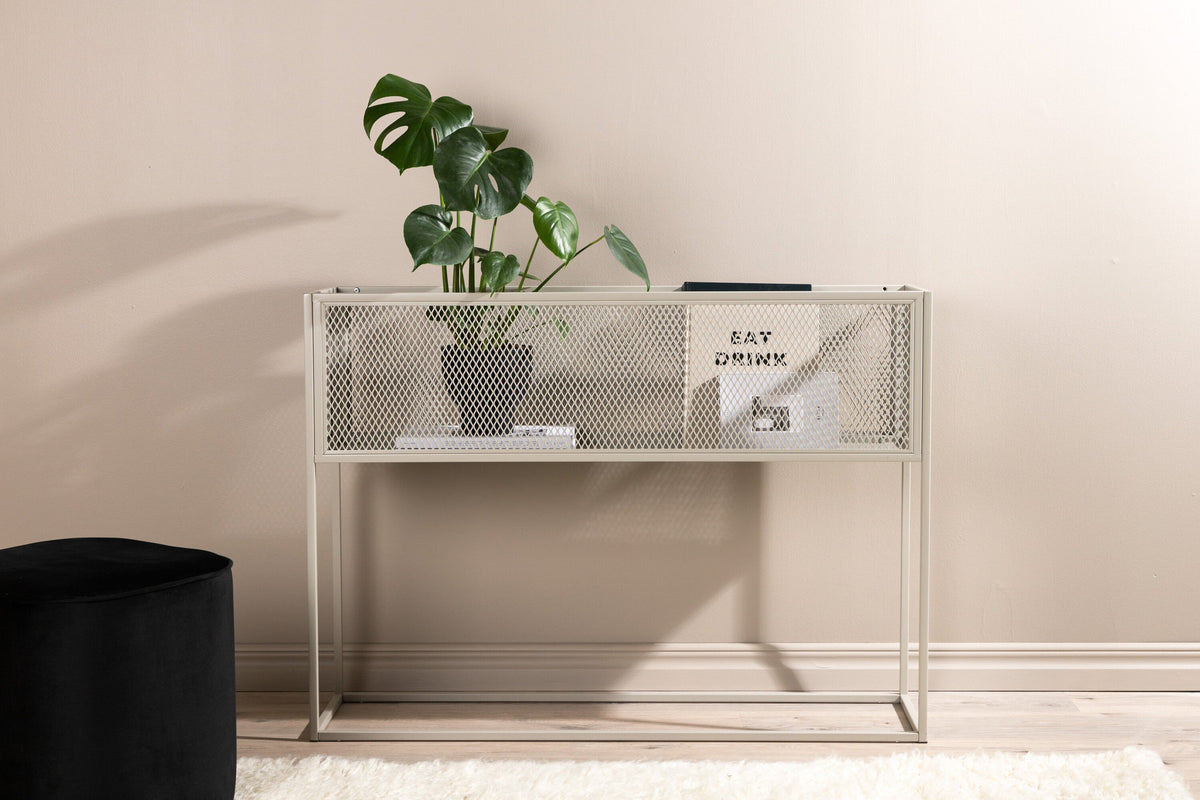 Netz Blumenregal in Beige präsentiert im Onlineshop von KAQTU Design AG. Standregal ist von Venture Home