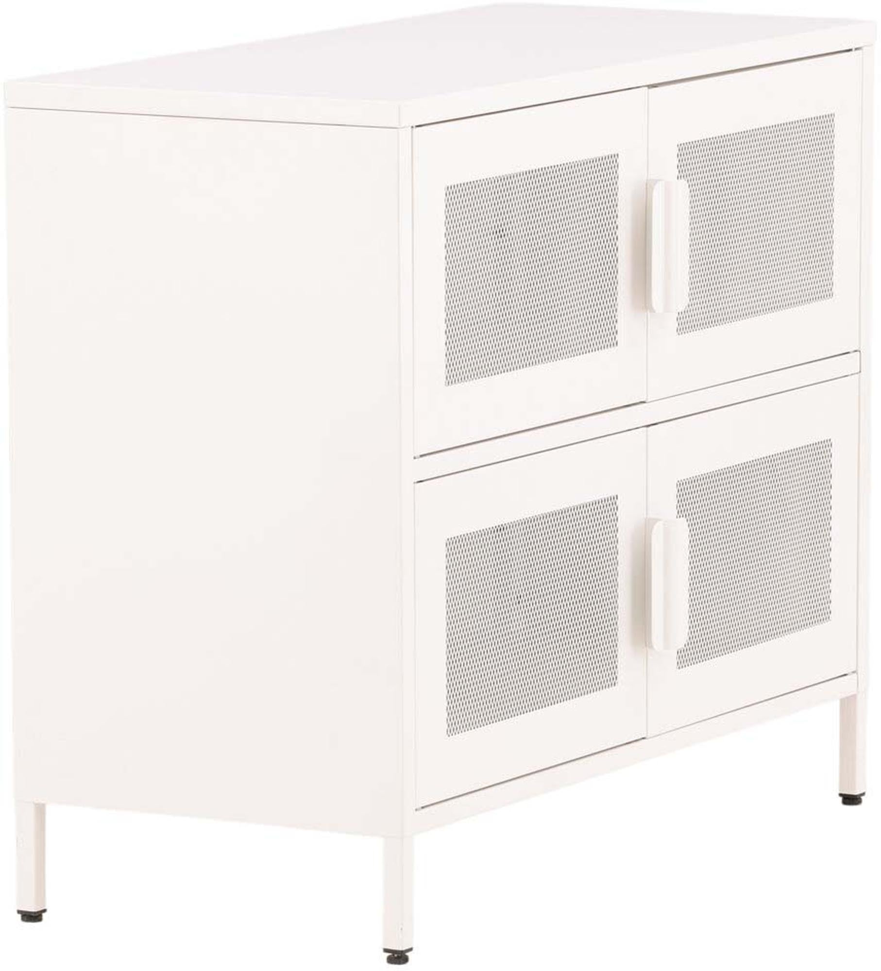 Entdecken Sie das stilvolle Nett Kabinett von Venture Home: Hochwertiger Stahl, elegante Netzluken und großzügige Stauraumlösungen für Ihr Zuhause.