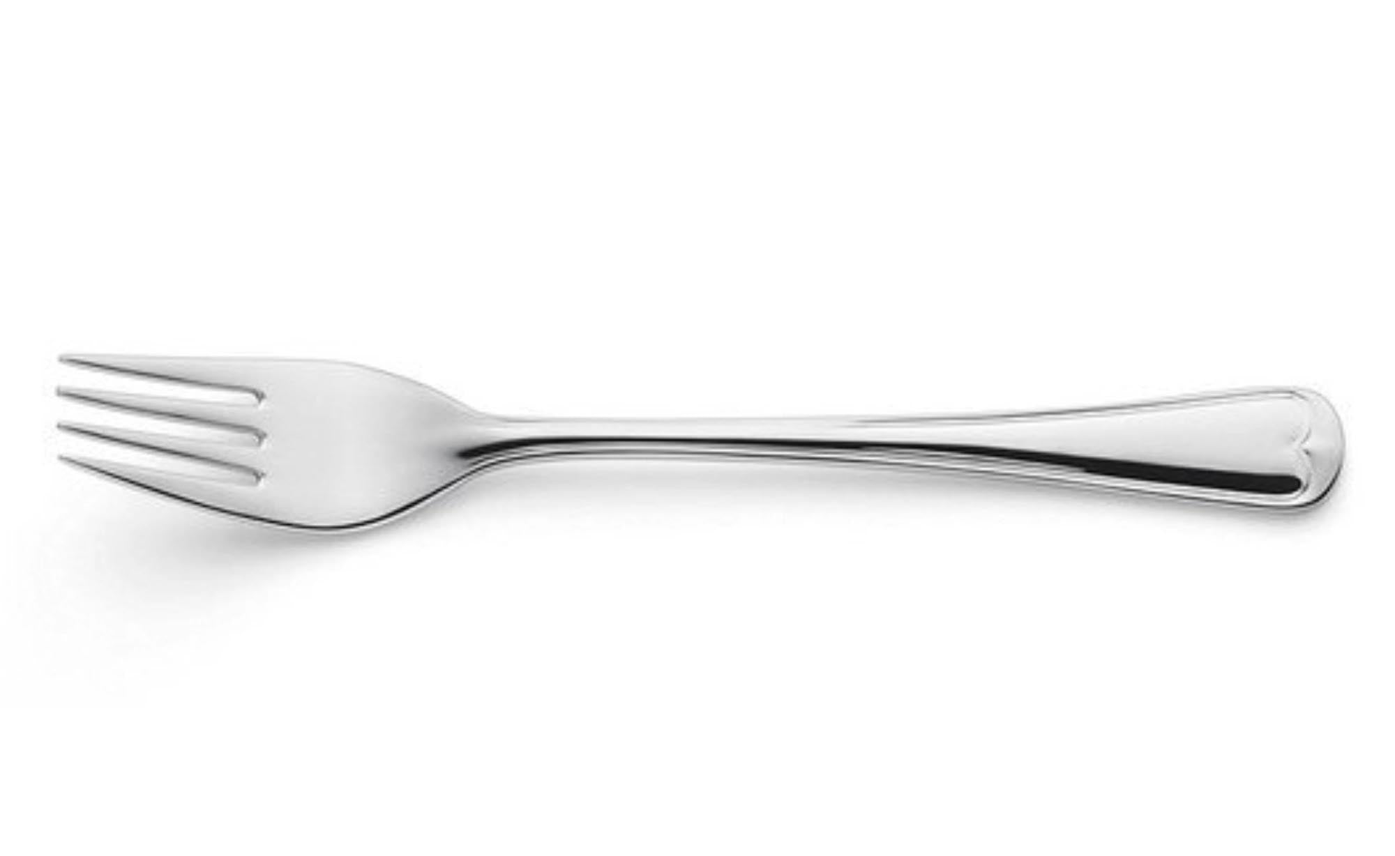 Elegante Dessertgabel von Amefa, 18/10 Edelstahl, hochglänzend, korrosionsbeständig, ideal für Desserts und Kuchen.