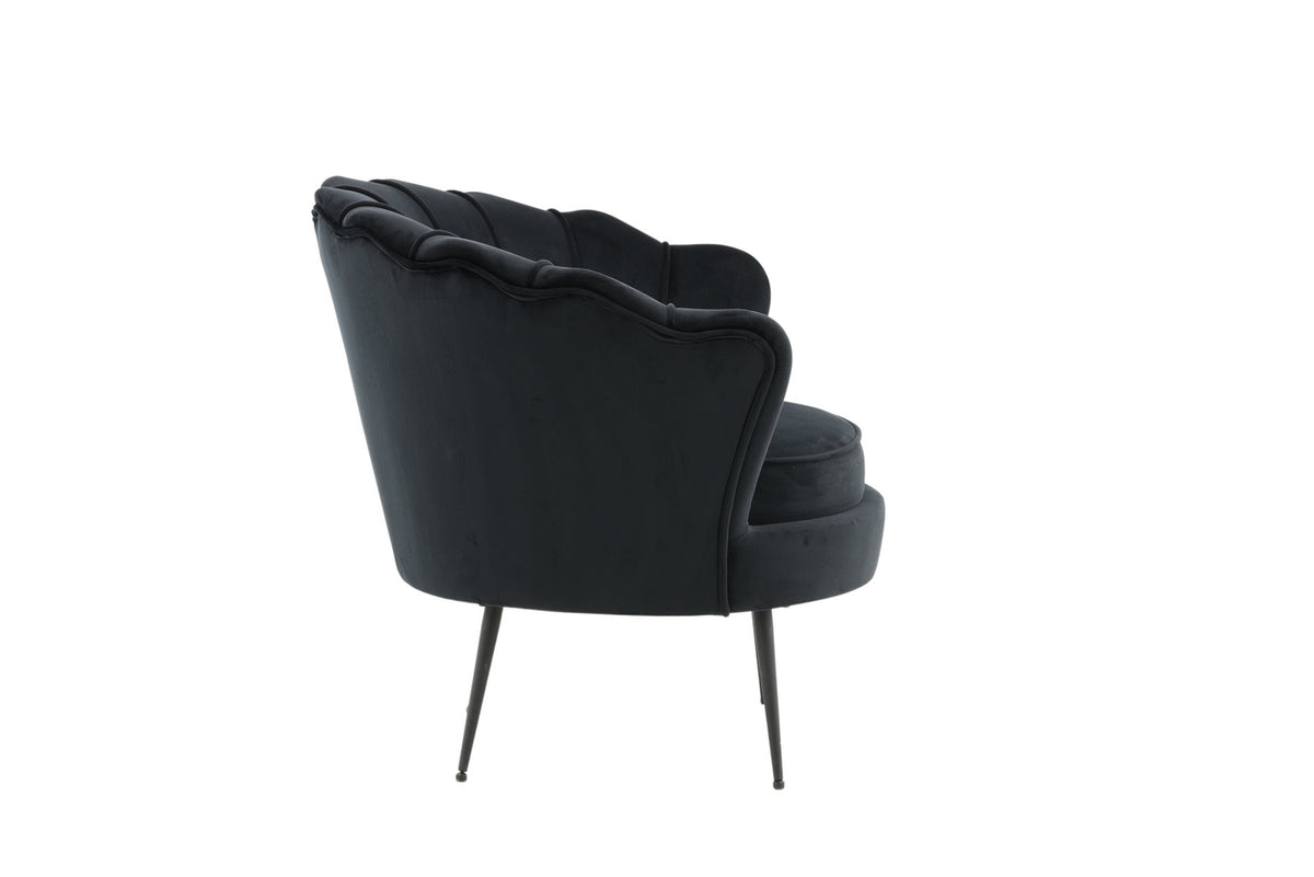 Calais Sessel in Schwarz präsentiert im Onlineshop von KAQTU Design AG. Sessel mit Armlehnen ist von Venture Home