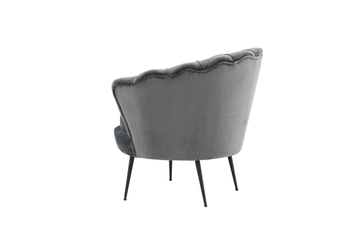 Calais Sessel in Dunkelgrau präsentiert im Onlineshop von KAQTU Design AG. Sessel mit Armlehnen ist von Venture Home