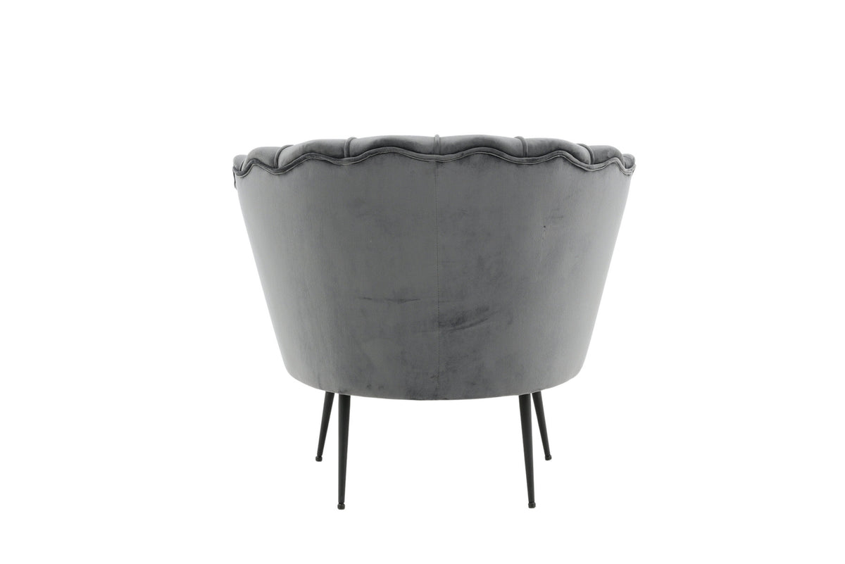 Calais Sessel in Dunkelgrau präsentiert im Onlineshop von KAQTU Design AG. Sessel mit Armlehnen ist von Venture Home
