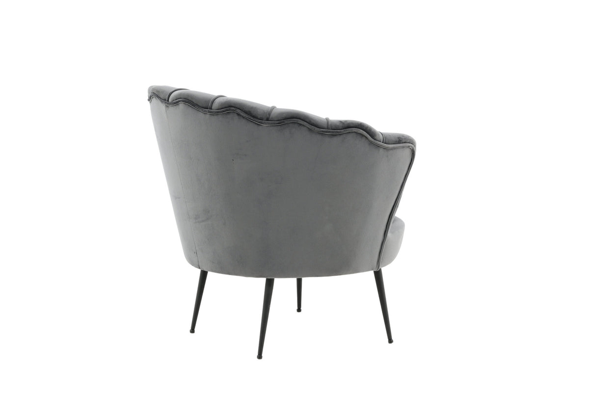Calais Sessel in Dunkelgrau präsentiert im Onlineshop von KAQTU Design AG. Sessel mit Armlehnen ist von Venture Home