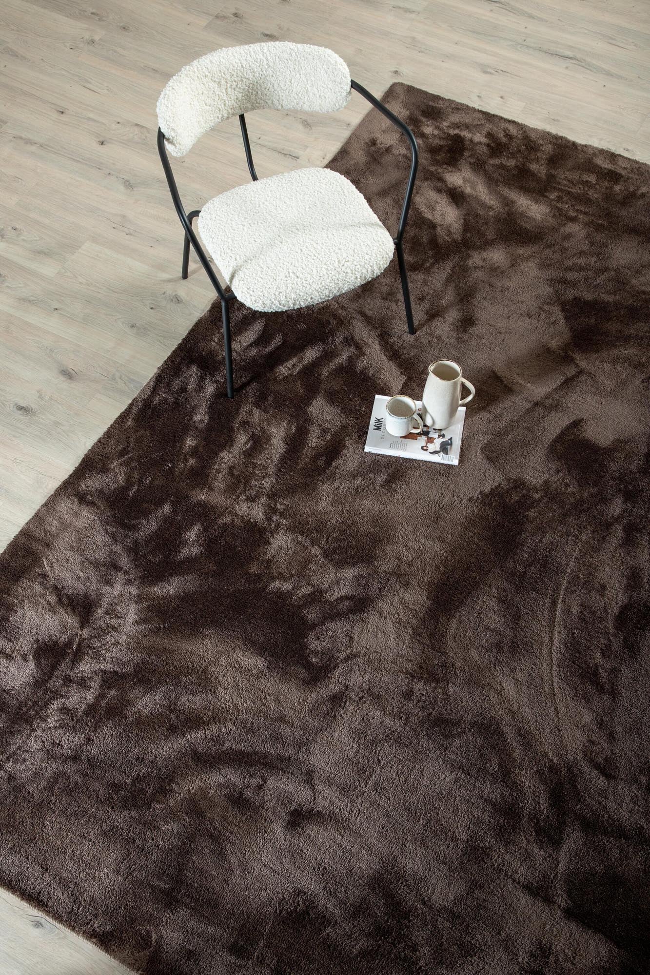Blanca Teppich in Braun präsentiert im Onlineshop von KAQTU Design AG. Teppich ist von Venture Home