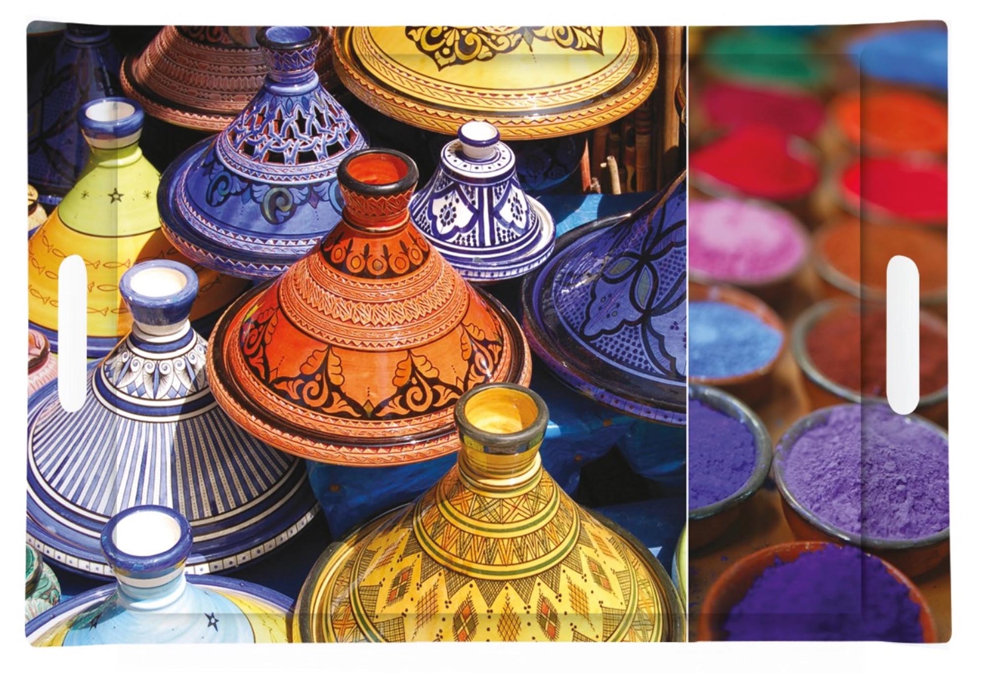 Tangeri Tablett
Elegantes Tangeri Tablett mit Griffen, 49x34 cm, von Easy Life.