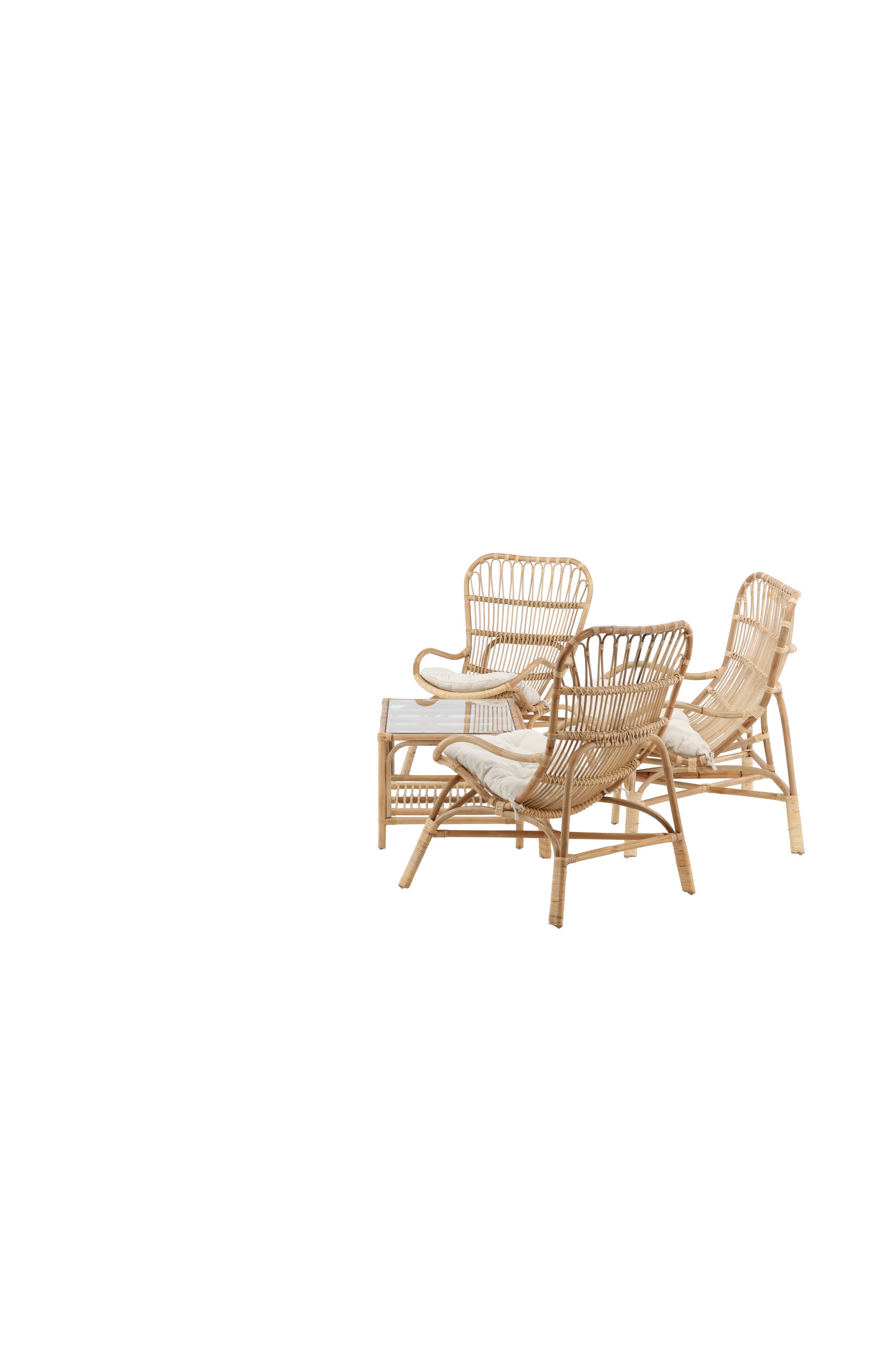 Ella Sofa Outdoorset 90cm in Cremefarben präsentiert im Onlineshop von KAQTU Design AG. Loungeset ist von Venture Home