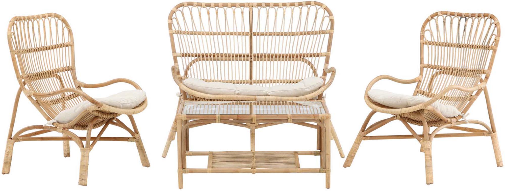 Stylisches Ella Sofa Outdoorset 90cm von Venture Home: Hochwertiges Rattan, elegantes Design und ideal für entspannte Stunden im Freien.