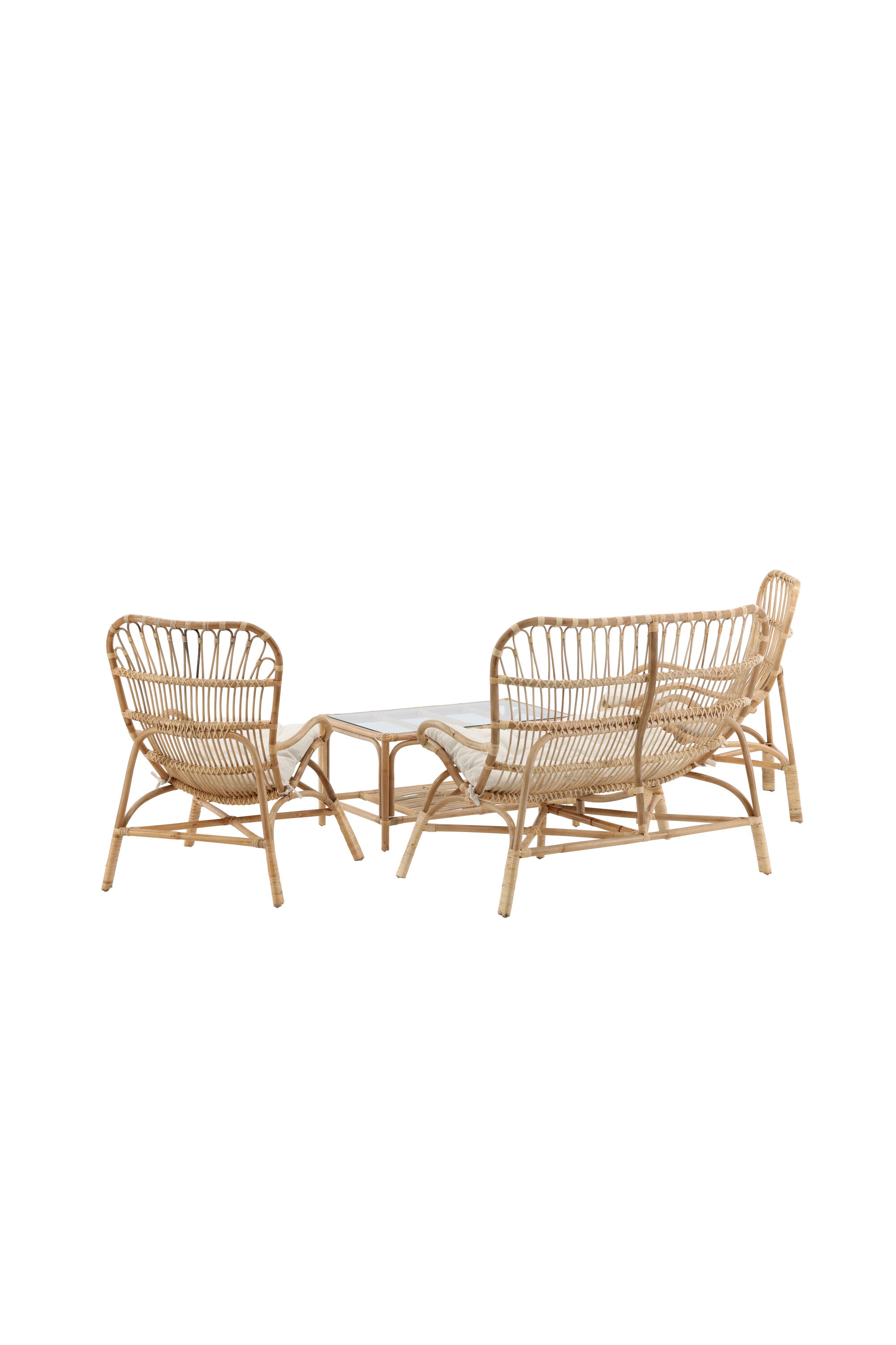 Ella Sofa Outdoorset 90cm in Cremefarben präsentiert im Onlineshop von KAQTU Design AG. Loungeset ist von Venture Home