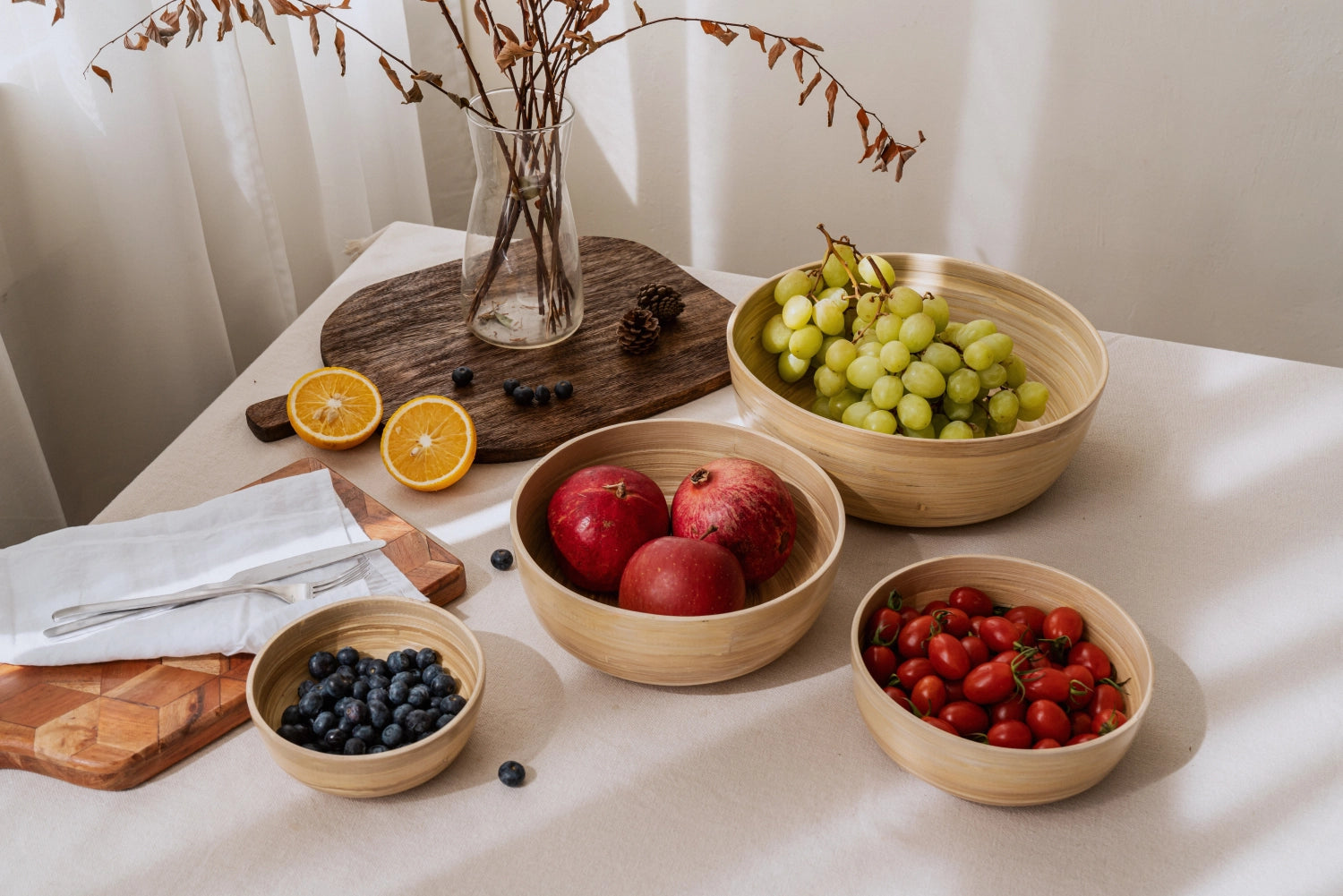 Bamboo Bowl l Natud 22x8,5 cm