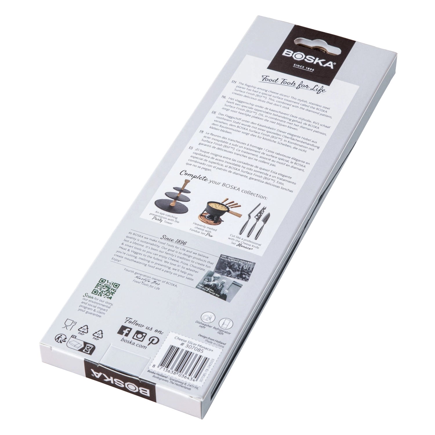 Cheese slicer Monaco+ silver stainless steel