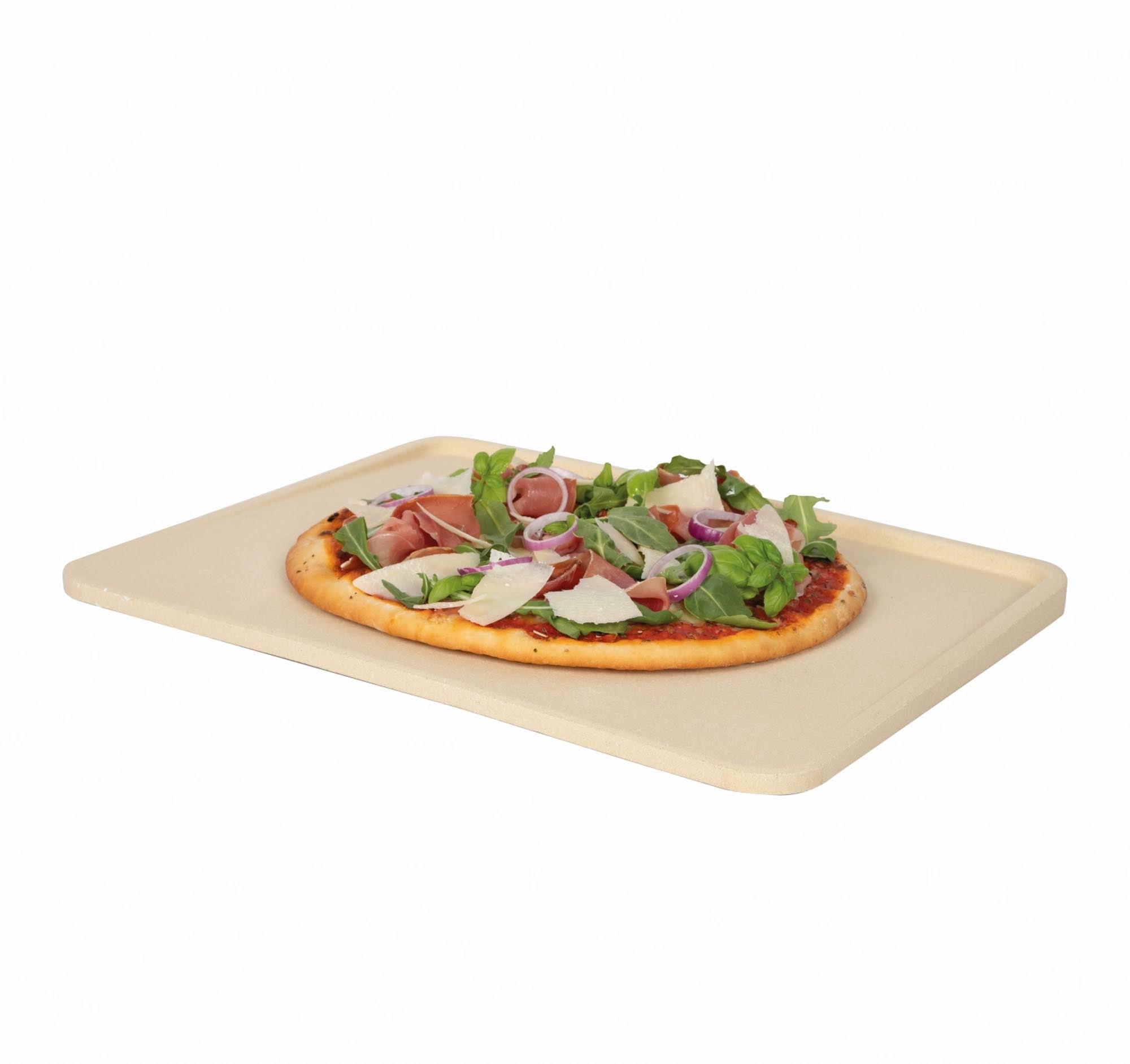 Rechteckiger Pizzastein von Boska aus Kordorit, 32x40cm, für knusprige Pizzen, Brot und mehr. Perfekt für Ofen und Grill.