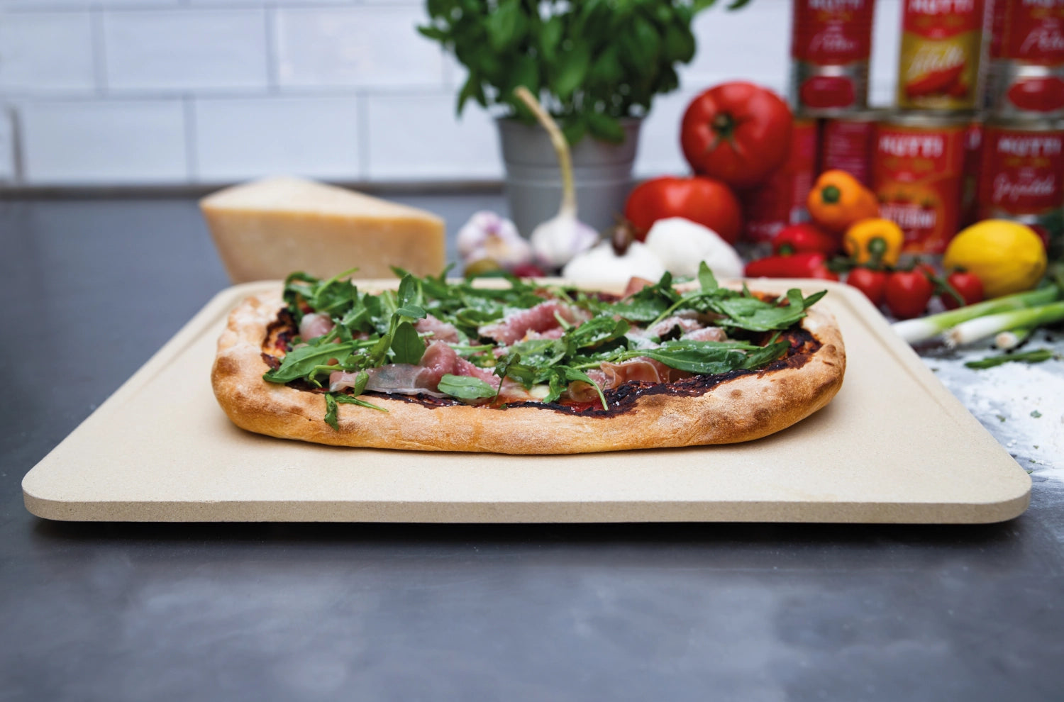 Pizzastein rechteckig Kordorit 32x40cm