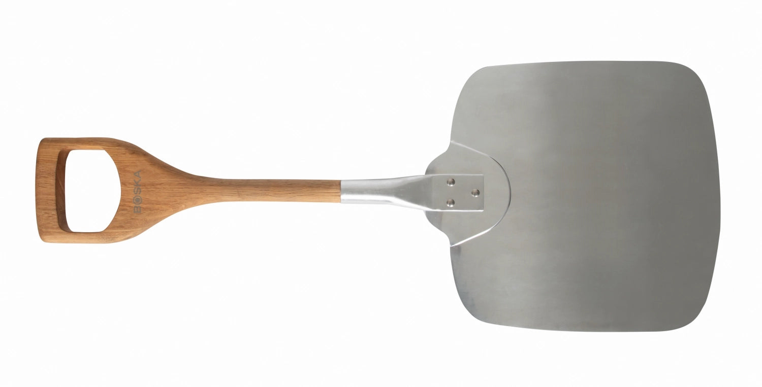 Pizza peel aluminum oak wood