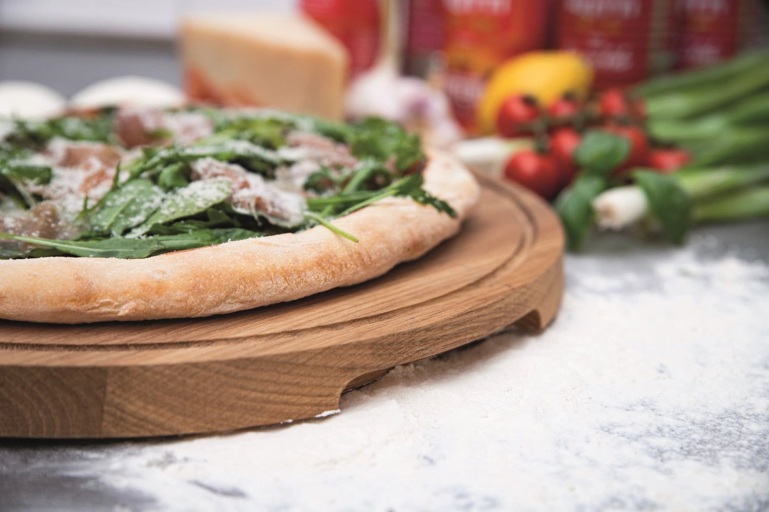 Pizza Board L Eichenholz Ø34cm