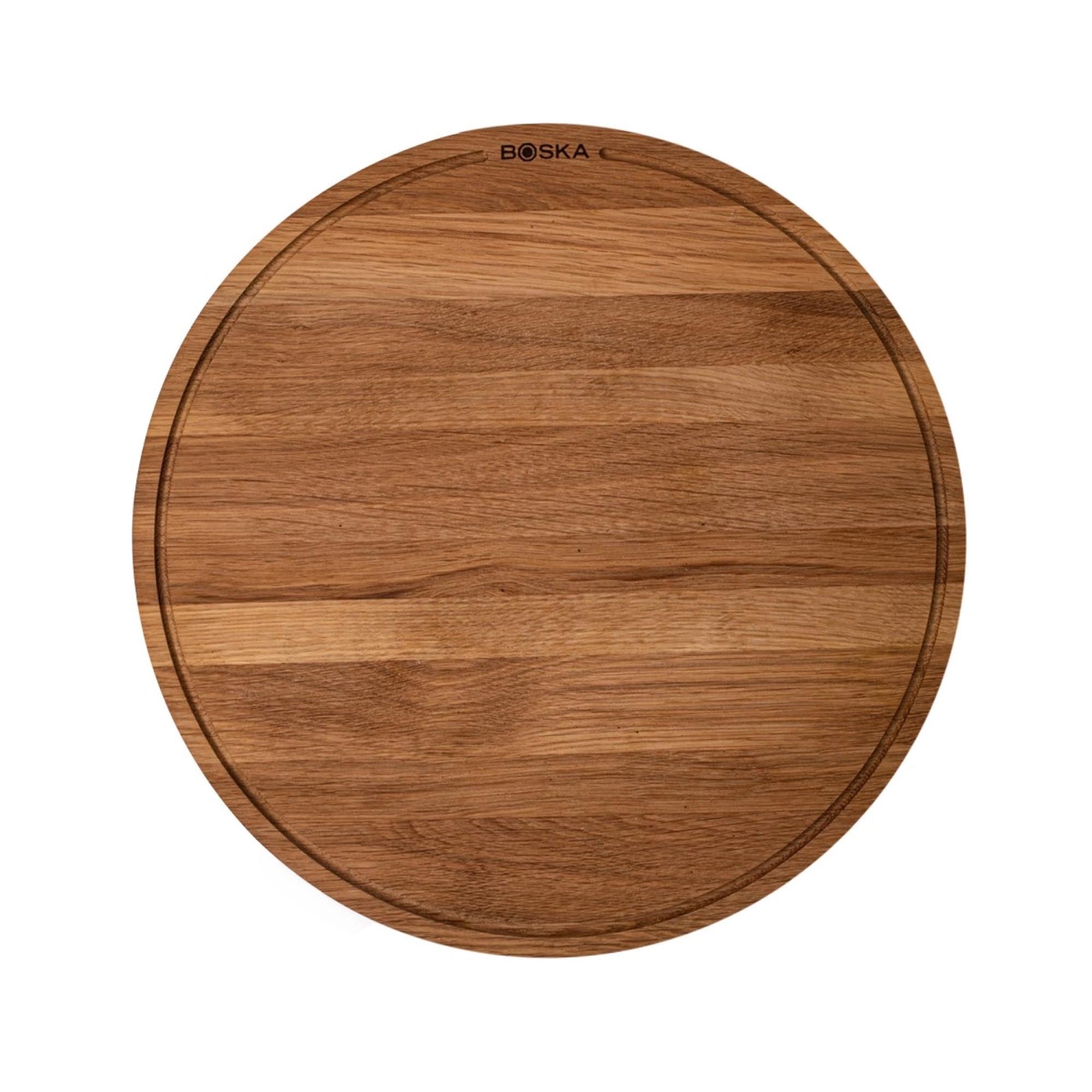 Stilvolles Pizza Board aus Eiche, 40 cm, ideal zum Servieren und Schneiden grosser Pizzen. Perfekt für Pizza-Liebhaber.