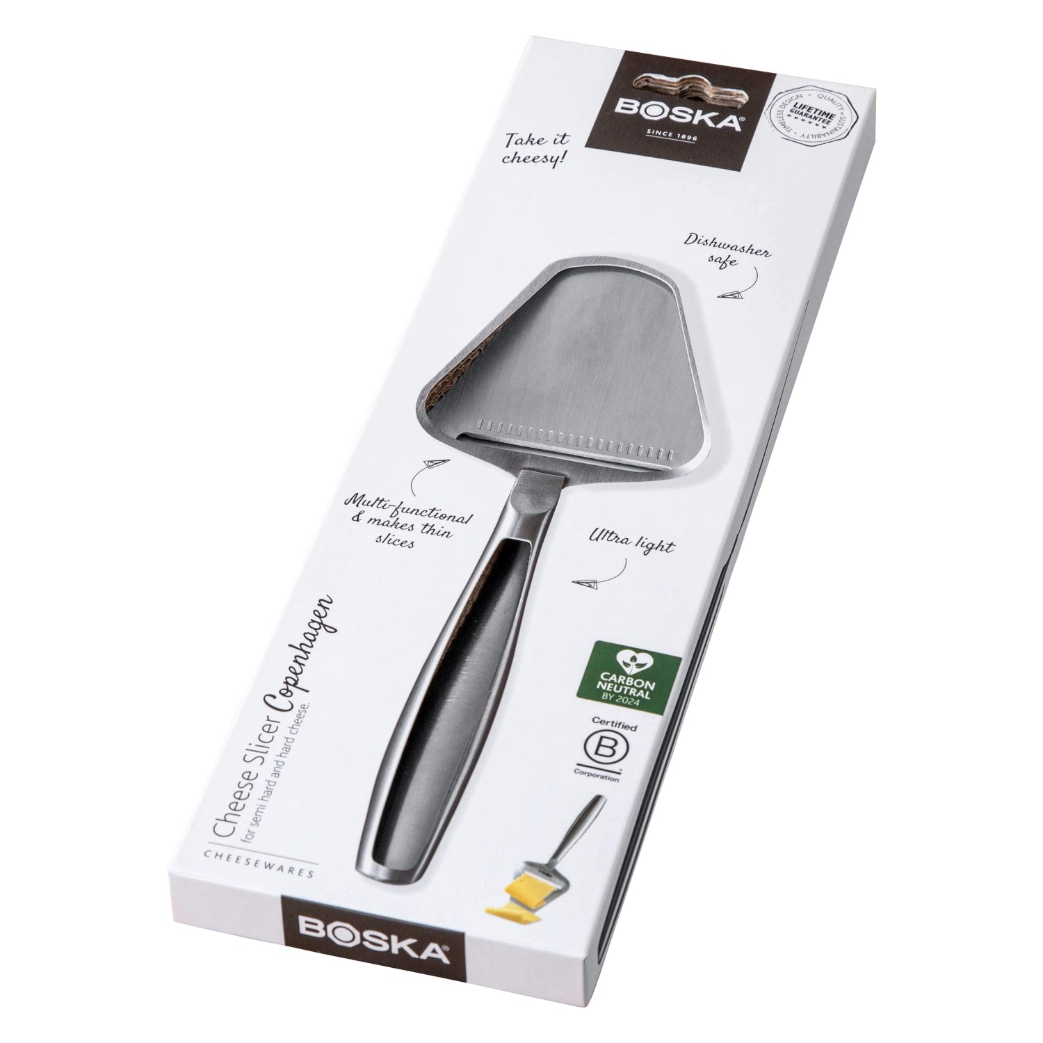 Käsehobel Copenhagen in acciaio inossidabile argento