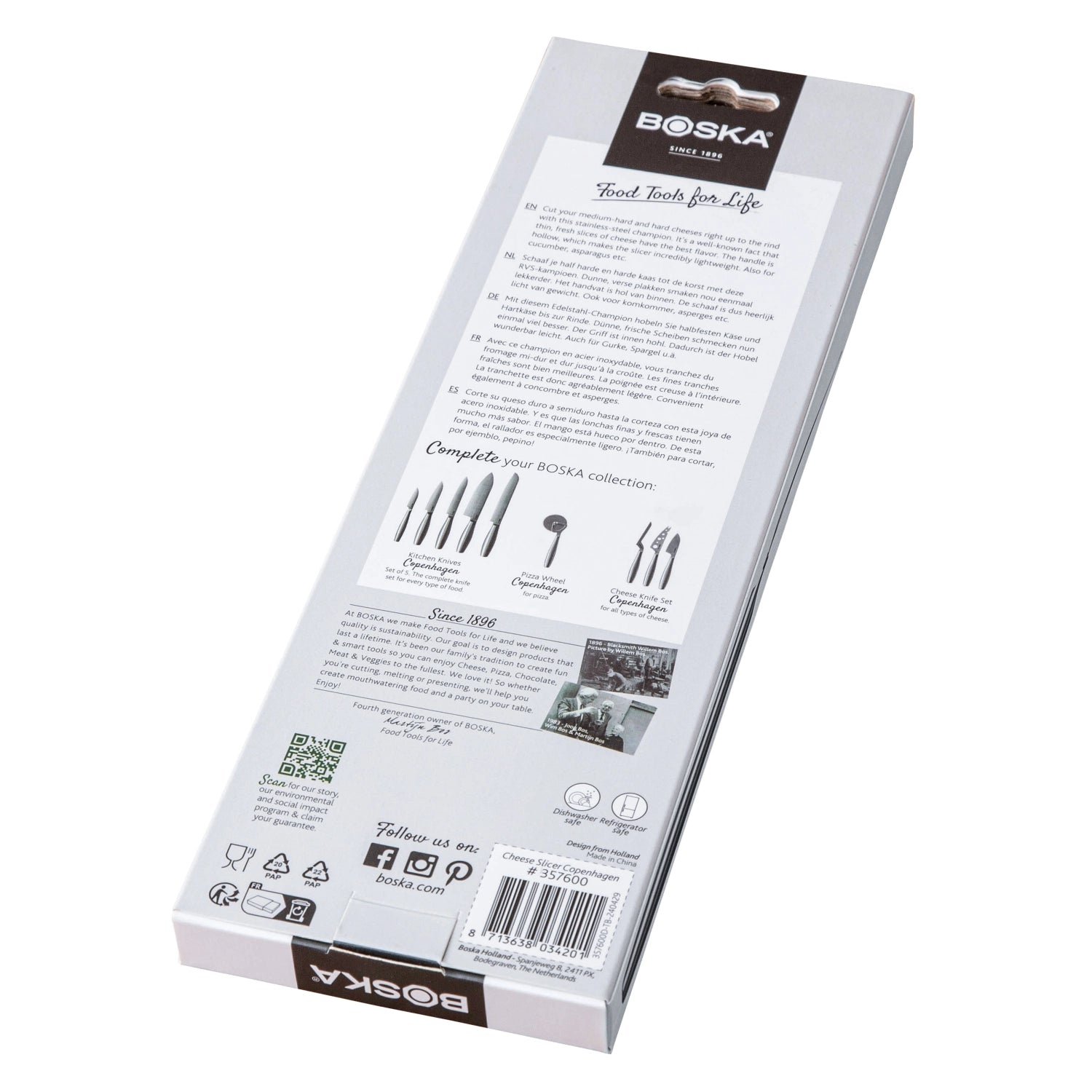 Käsehobel Copenhagen in acciaio inossidabile argento