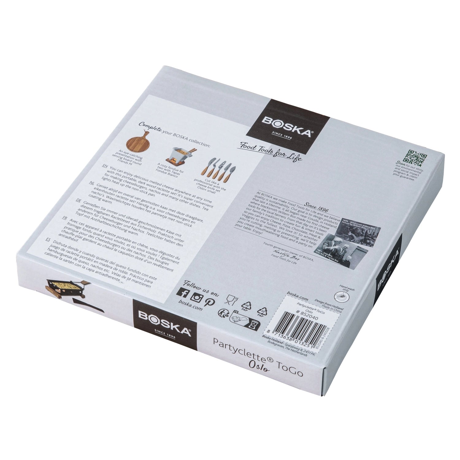 Partyclette® ToGo Oslo, Eiche, 19.5x9.5x5.0cm