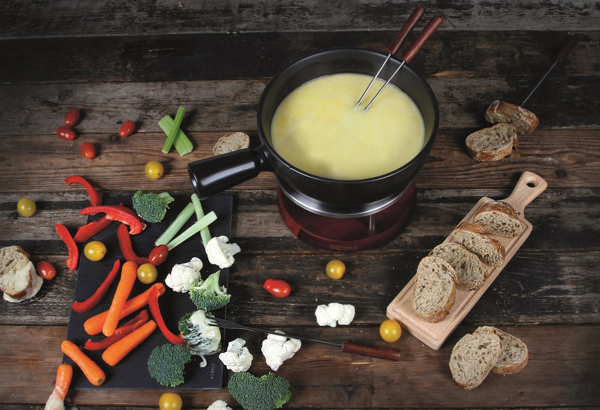 Fondue-Set Nero, 1.3L in Schwarz präsentiert im Onlineshop von KAQTU Design AG. Fondue/Raclette ist von Boska