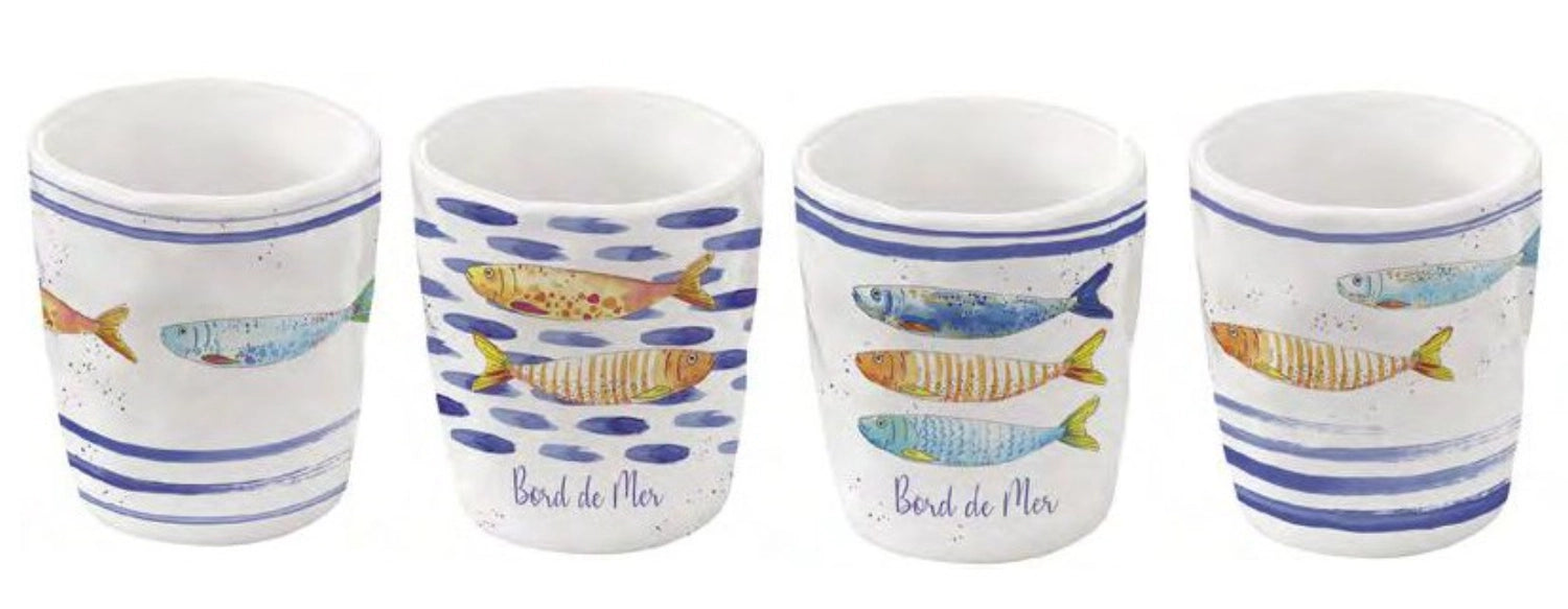 4er Set Board de Mer, tazze di caffè Ass., 120 ml