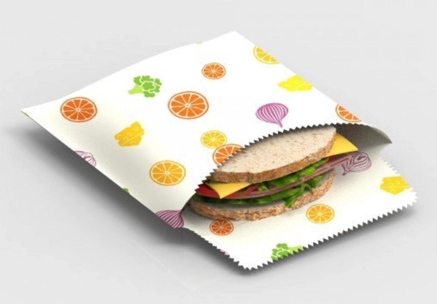Sacca sandwich di aerato frutta e verdura 17x18 cm