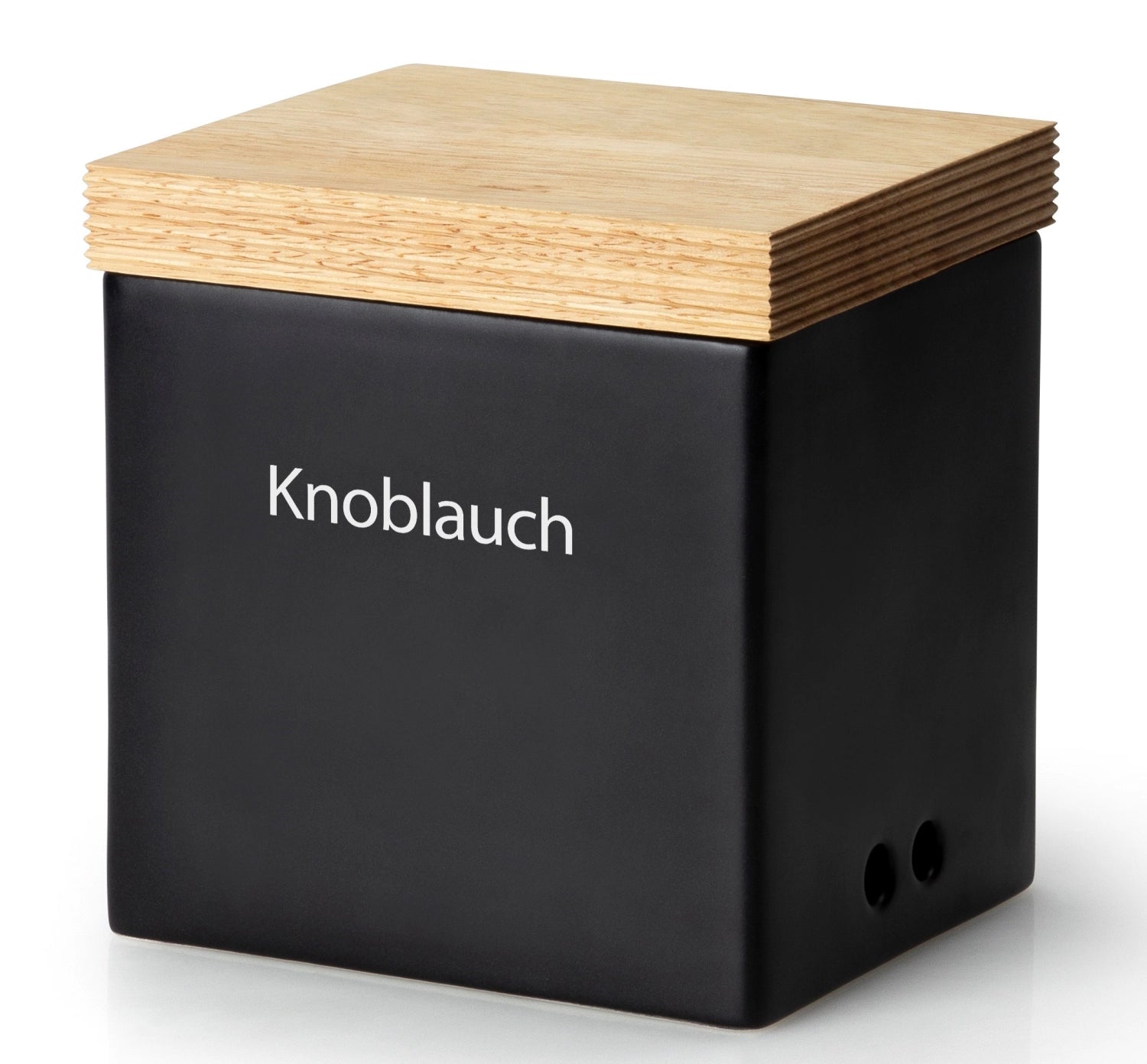 Keramik Vorratsdose, schwarz, 14x12xH15,5cm