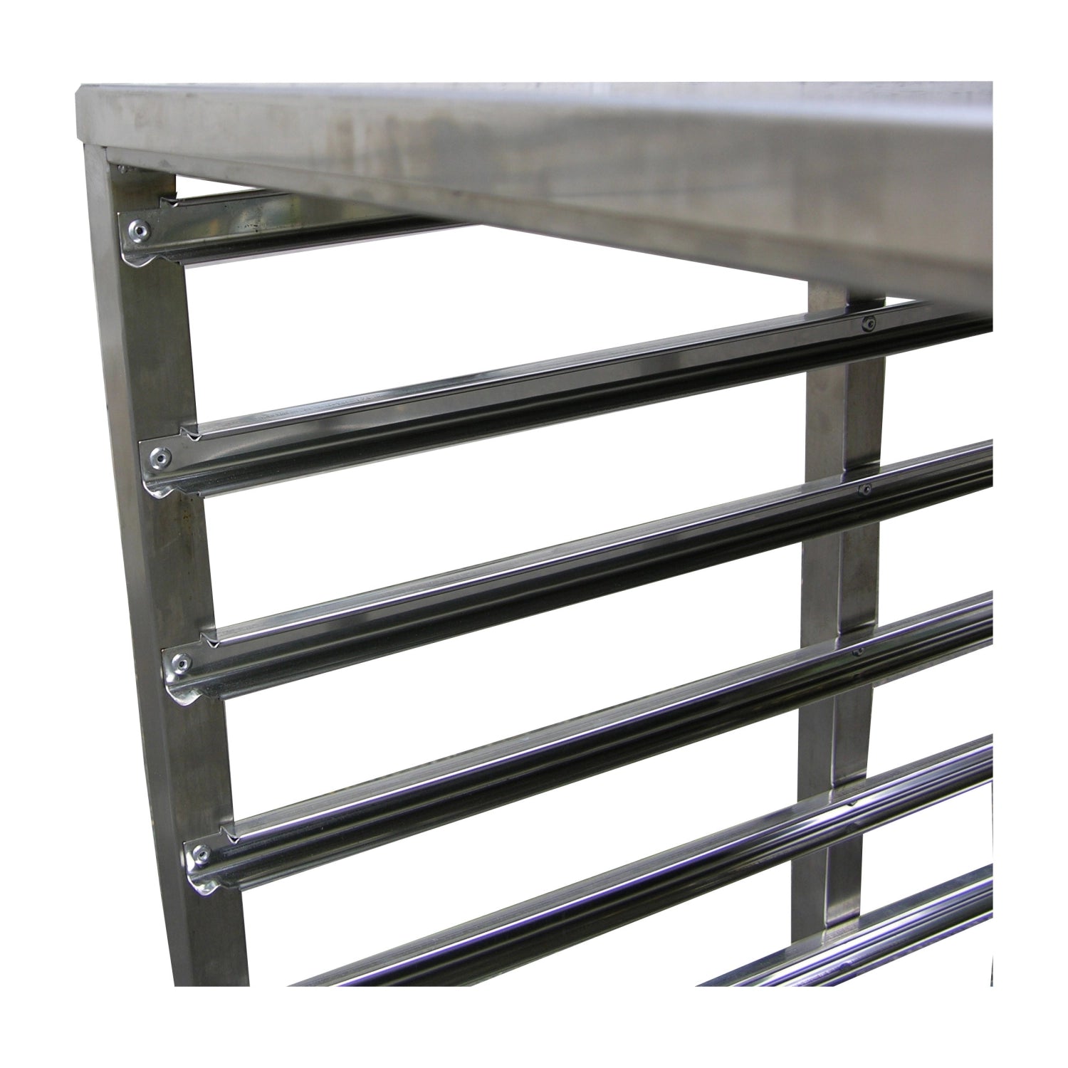 GN Transportwagen 2/1 Edelstahl 7 Auflageschienen 65x53cm in Silber präsentiert im Onlineshop von KAQTU Design AG. Servierwagen ist von Gastronorm