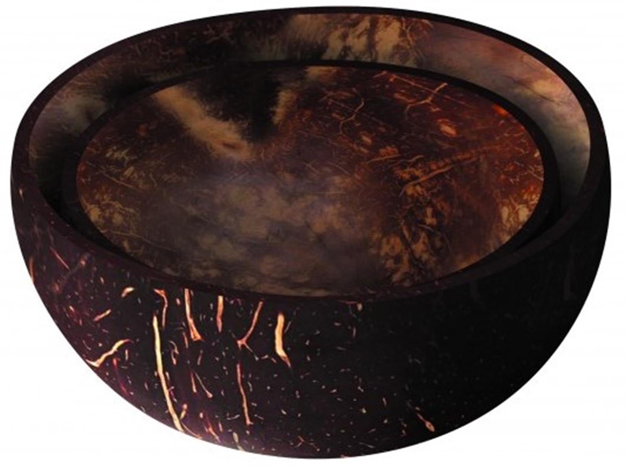 Entdecken Sie das 2er Set Kokosnuss Schalen von Nuts Innovations: Nachhaltig, leicht und perfekt für gesunde Snacks. Einzigartige Designs aus der Natur!