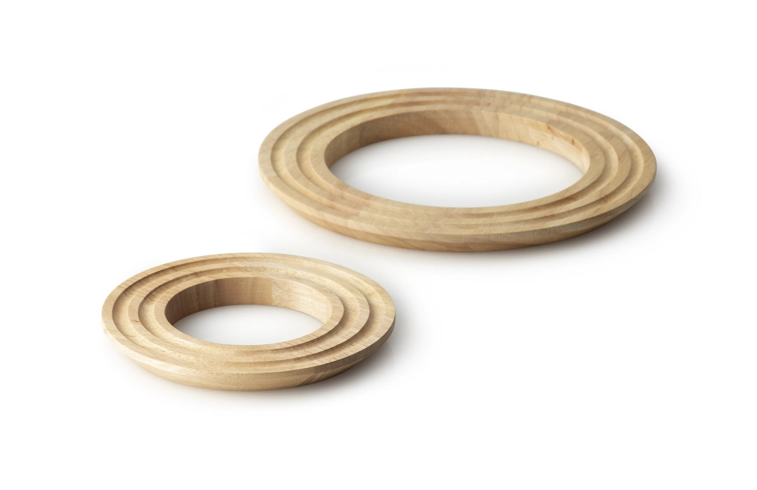 Coasster dell'albero di gomma rotondo, Ø 21x1,5 cm