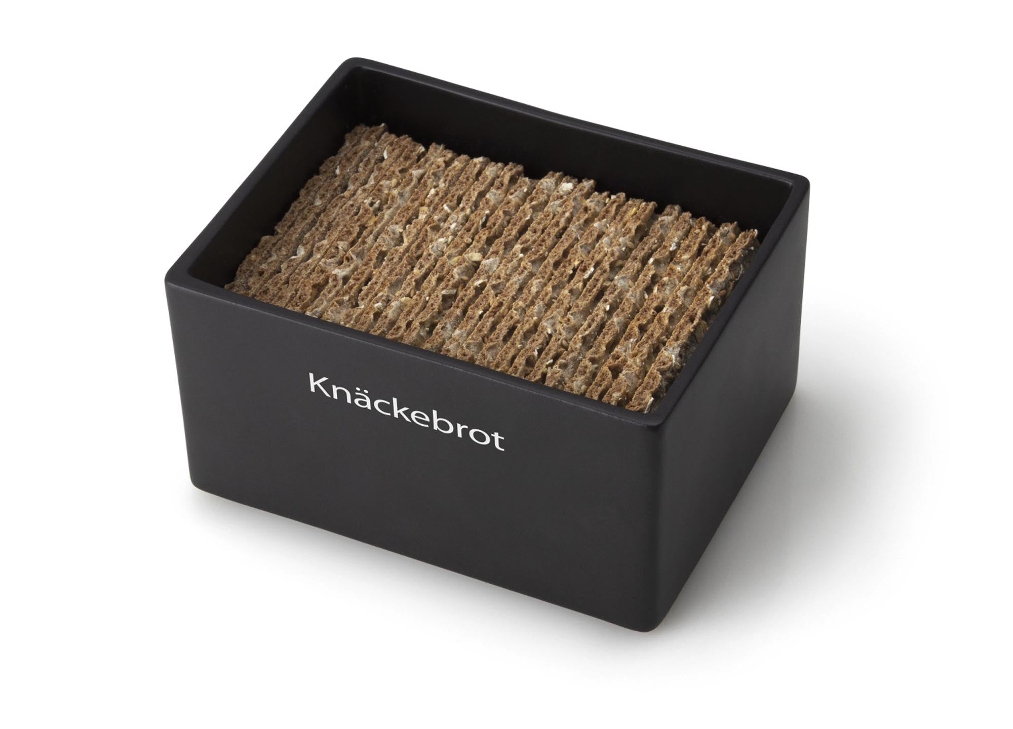 Elegante Vorratsdose aus schwarzer Keramik von Continenta, 17,5x13,5x11 cm, perfekt für die Aufbewahrung von Lebensmitteln, luftdicht und pflegeleicht.