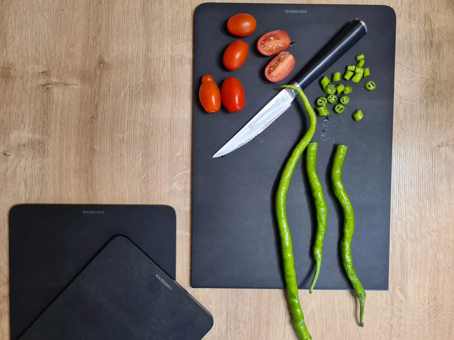 Duracore Cutting Board, nero, 23.5x16x0,7 cm