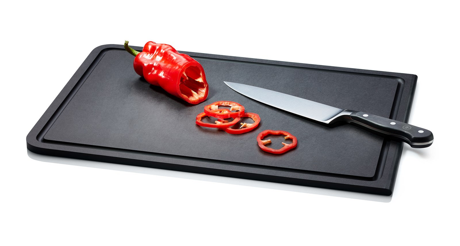 Entdecken Sie das Duracore Tranchierbrett von Continenta: Langlebig, schnittfest und mit Saftrille für eine saubere Küche. Ideal für jeden Koch!