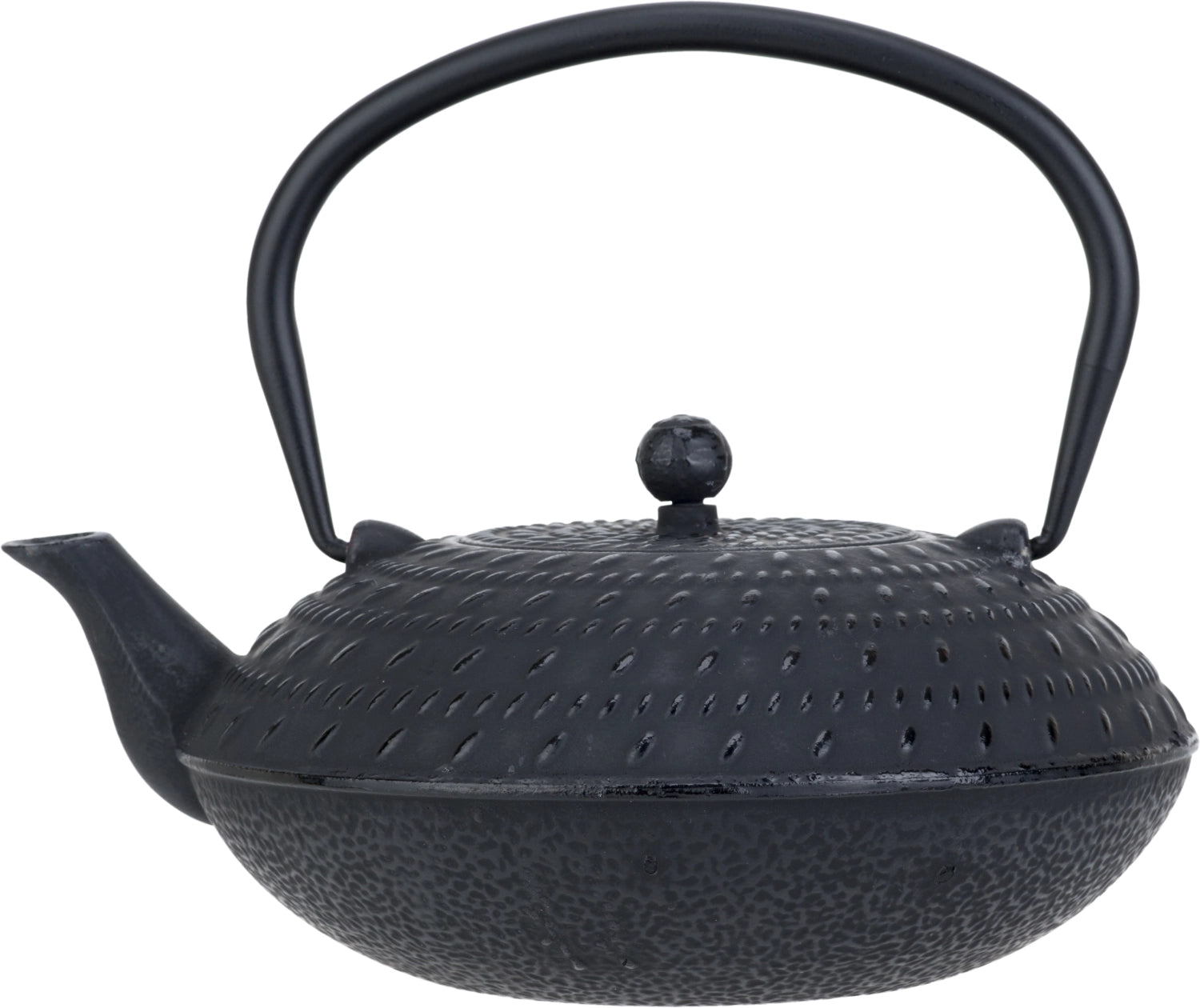 Entdecken Sie die elegante Sendai Teekanne schwarz von Cosy & Trendy. Gusseisen, 1,2 L, ideal für Teeliebhaber. Perfekte Wärmeleitung und zeitloses Design.