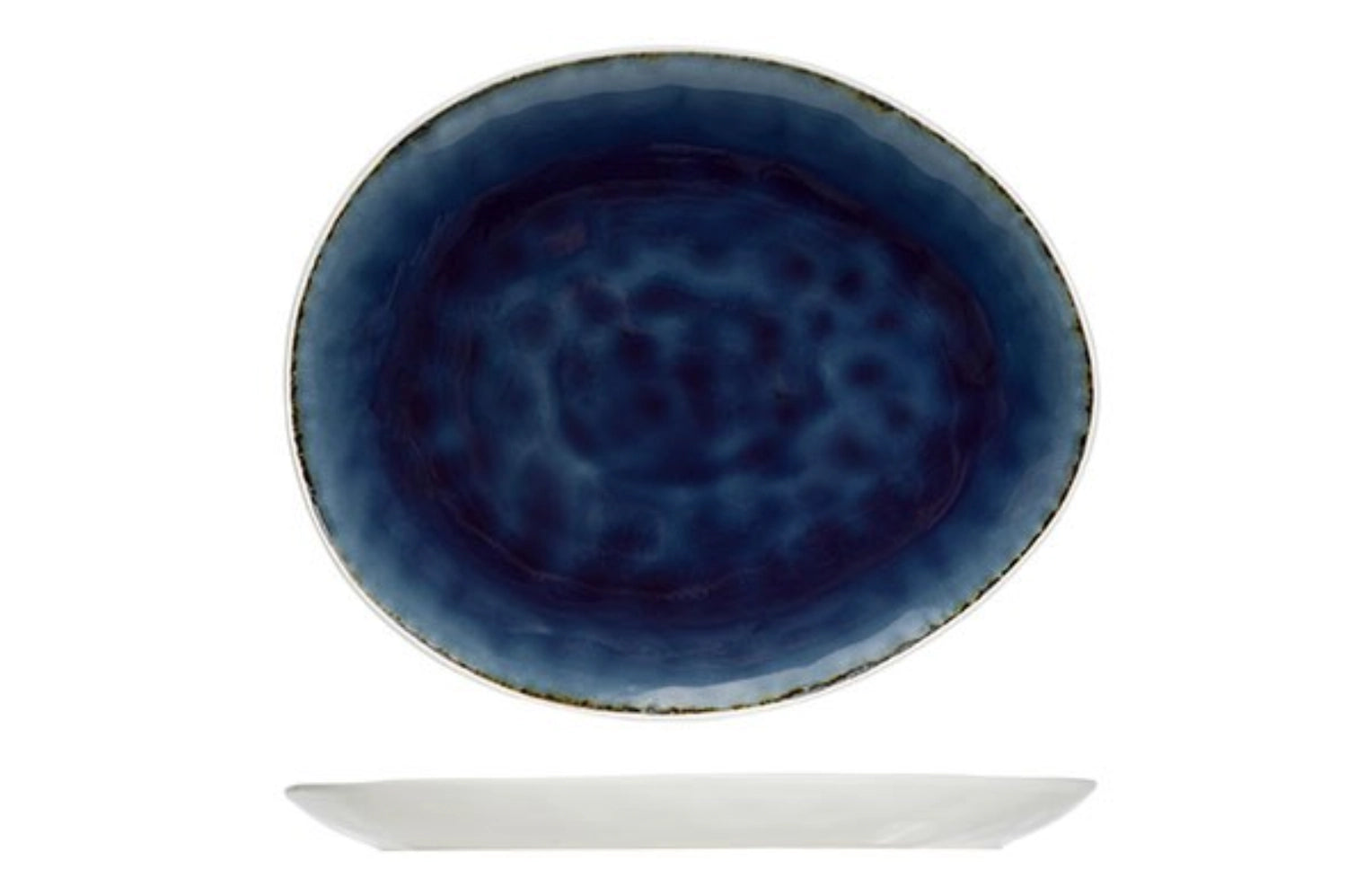 Spirit Blue Teller Oval, 16.5x19,5 cm