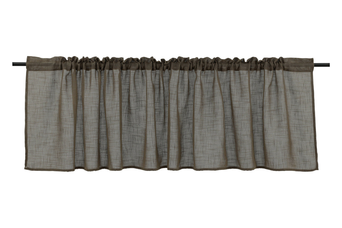 Kaya Vorhang Pelmet 2er Pack in Braun präsentiert im Onlineshop von KAQTU Design AG. Vorhang ist von Venture Home