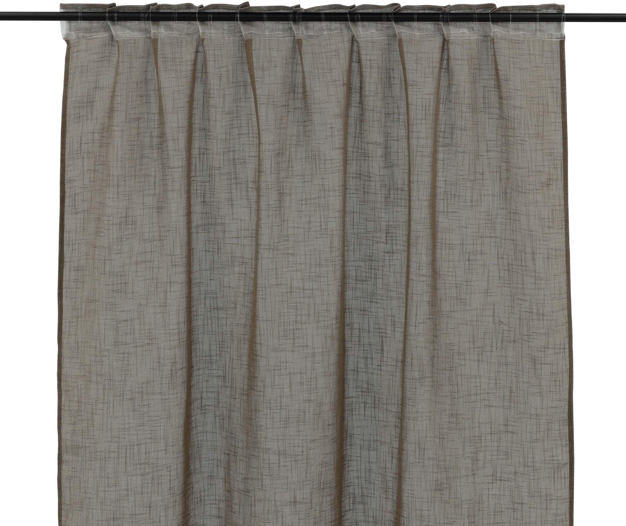 Kaya Vorhang 2er Pack: Elegante beige Vorhänge aus hochwertigem Polyester, ideal für Sichtschutz und Lichtregulierung in jedem Raum.