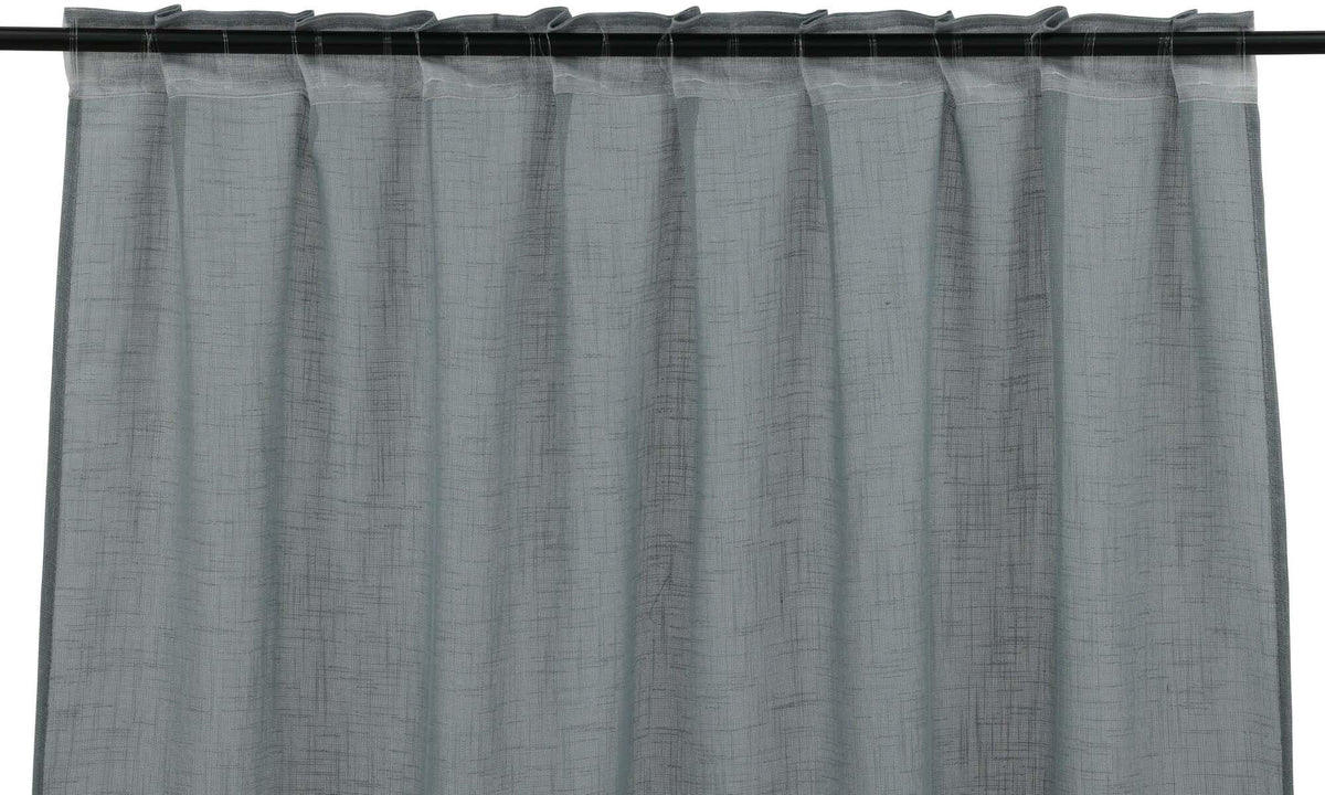 Kaya Vorhang Multi band 2er Pack in Grau präsentiert im Onlineshop von KAQTU Design AG. Vorhang ist von Venture Home