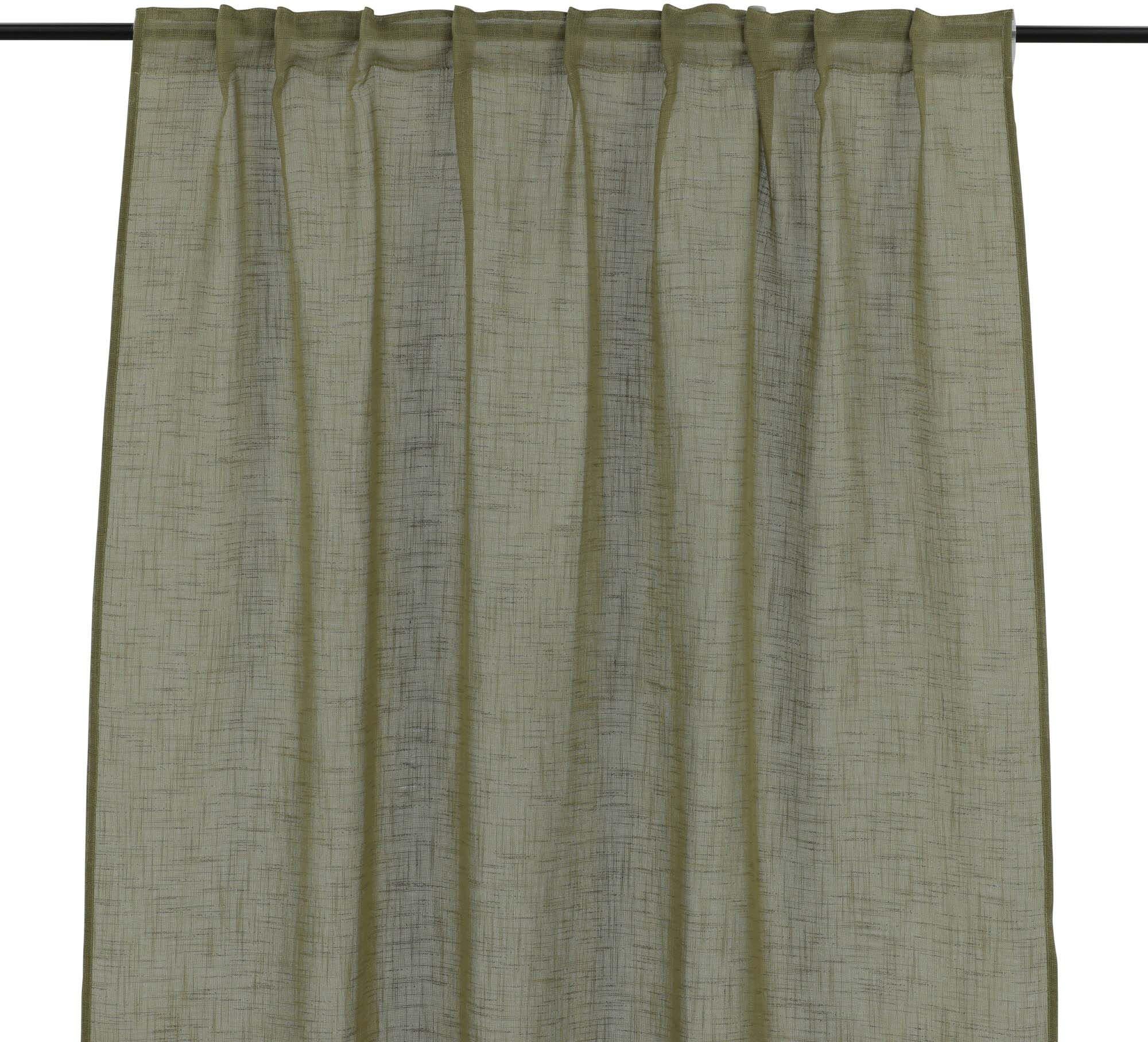 Kaya Vorhang 2er Pack: Stilvolle beige Vorhänge aus hochwertigem Polyester, ideal für Sichtschutz und Lichtregulierung in jedem Raum.