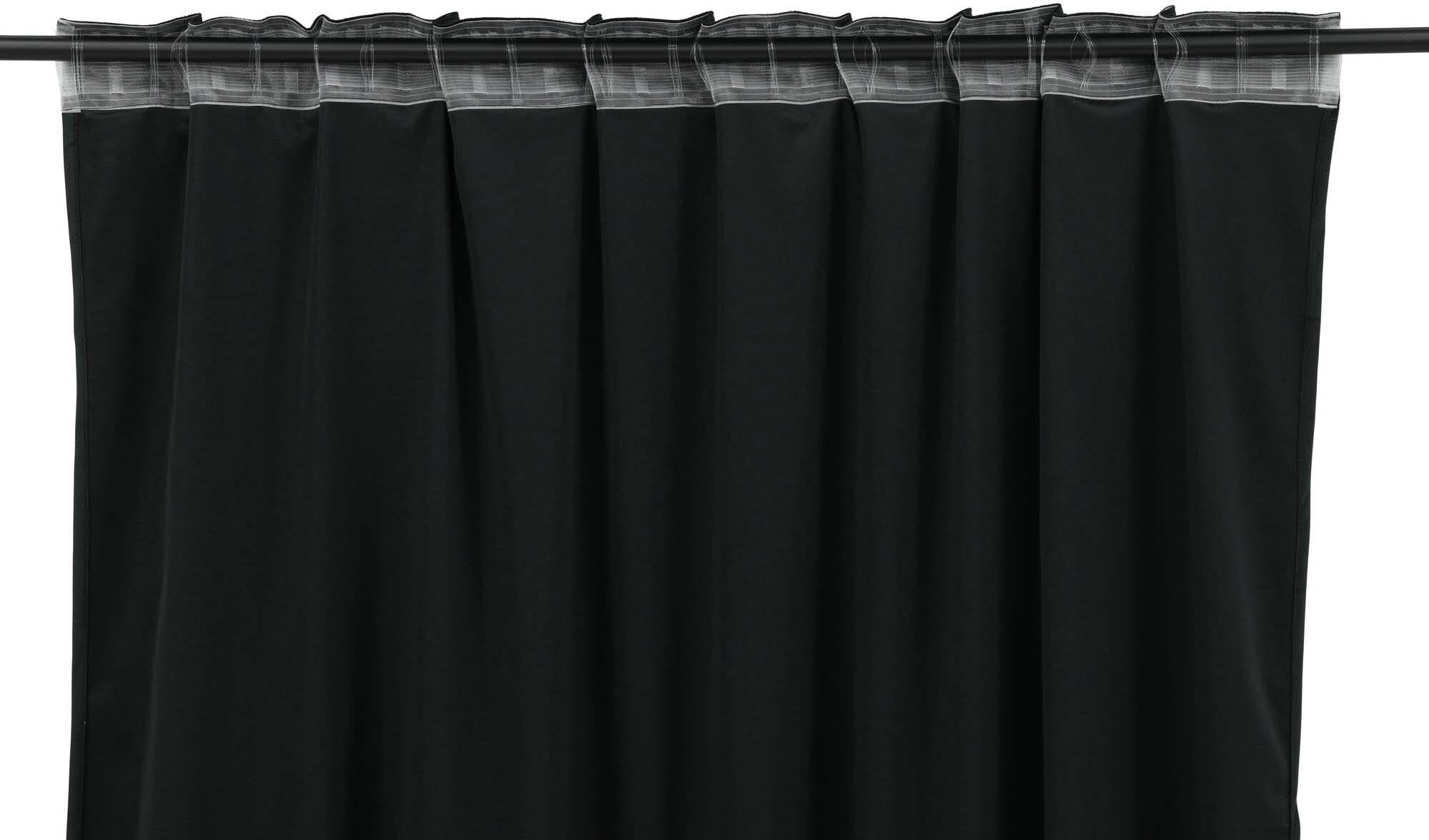 Mary Vorhang 2er Pack in Schwarz präsentiert im Onlineshop von KAQTU Design AG. Vorhang ist von Venture Home