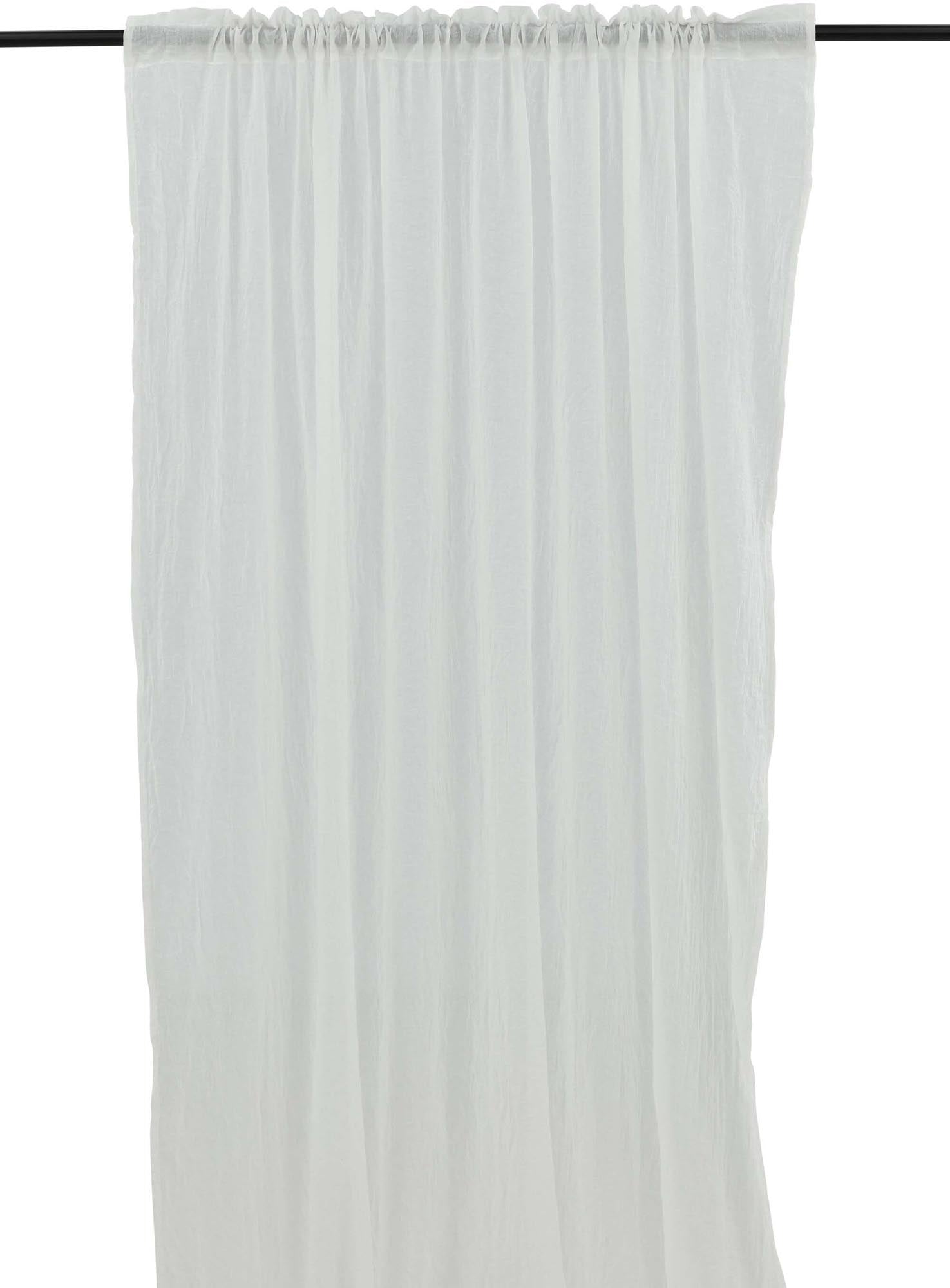 Elena Vorhang 2er Pack: Hochwertige Vorhänge aus Baumwoll-Polyester, die Licht sanft filtern und Ihrem Raum Eleganz verleihen. Pflegeleicht und knitterfrei.