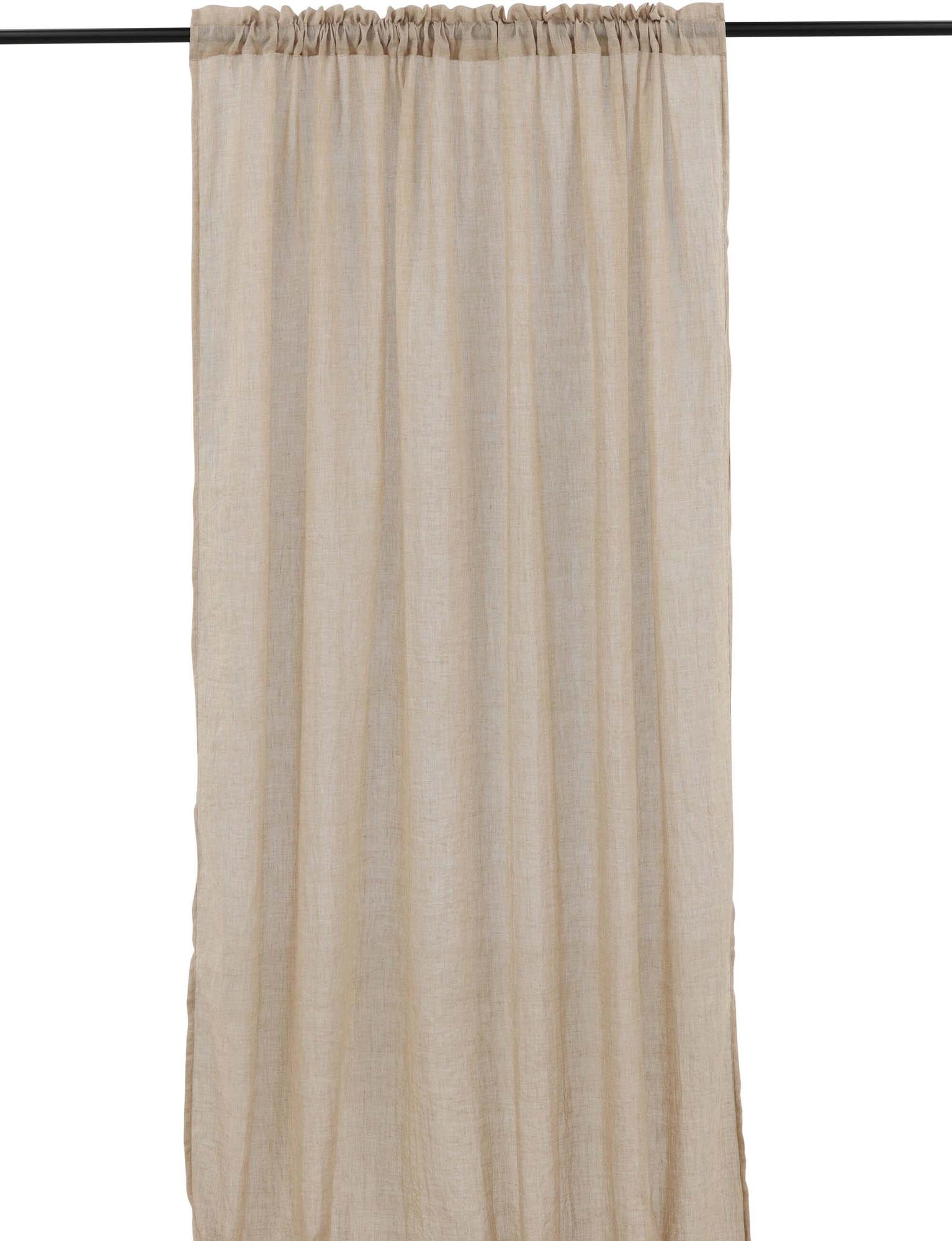 Elena Vorhang 2er Pack: Elegante, pflegeleichte Vorhänge aus Baumwoll-Polyester für einladende Räume und harmonische Lichtdurchlässigkeit.