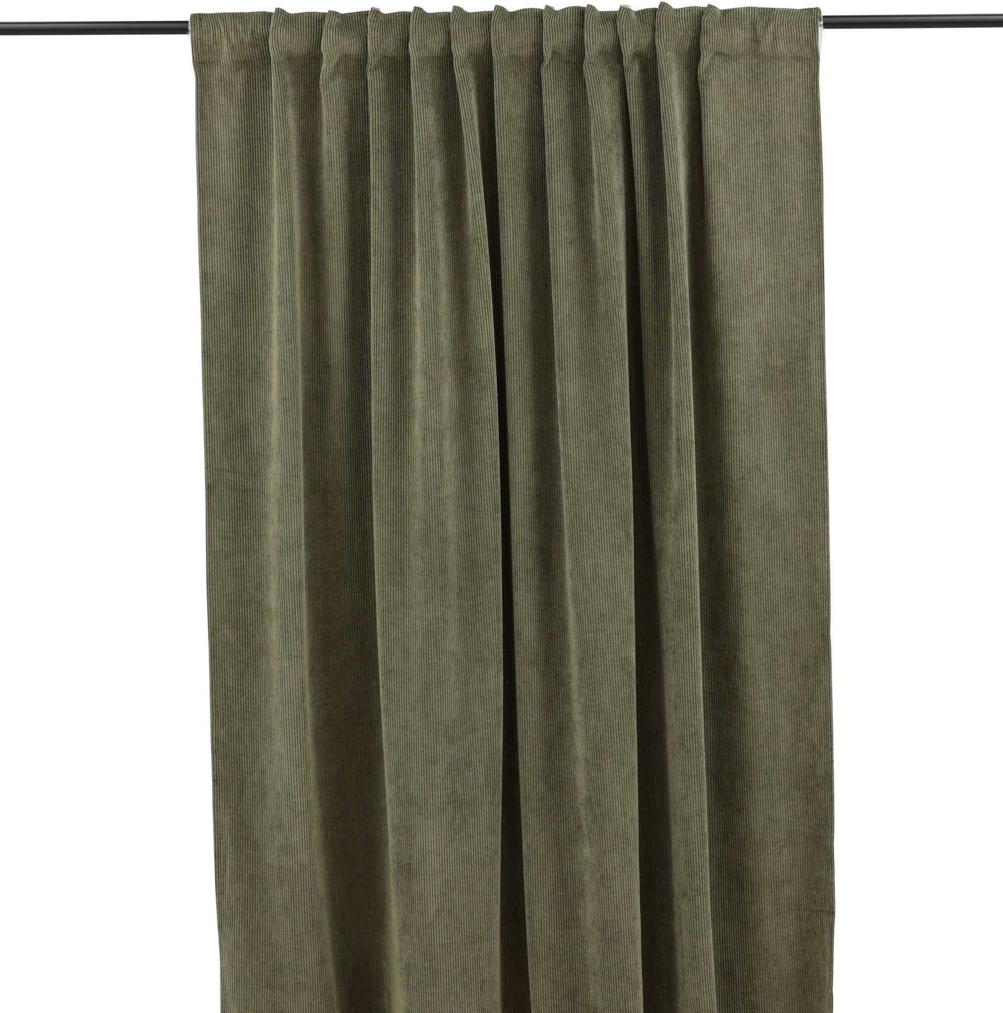 Elma Vorhang 2er Pack in Moosgrün präsentiert im Onlineshop von KAQTU Design AG. Vorhang ist von Venture Home