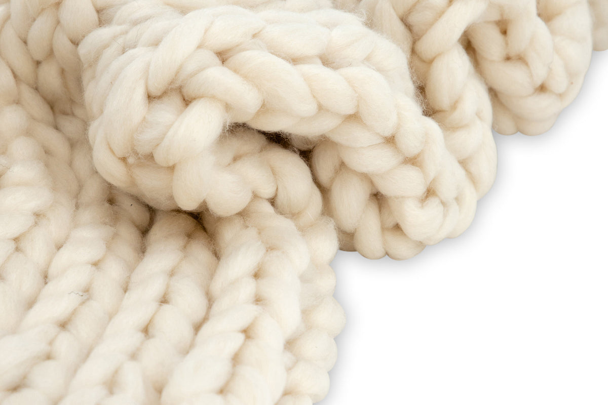 Kate Throw in Cremefarben präsentiert im Onlineshop von KAQTU Design AG. Wolldecke ist von Venture Home